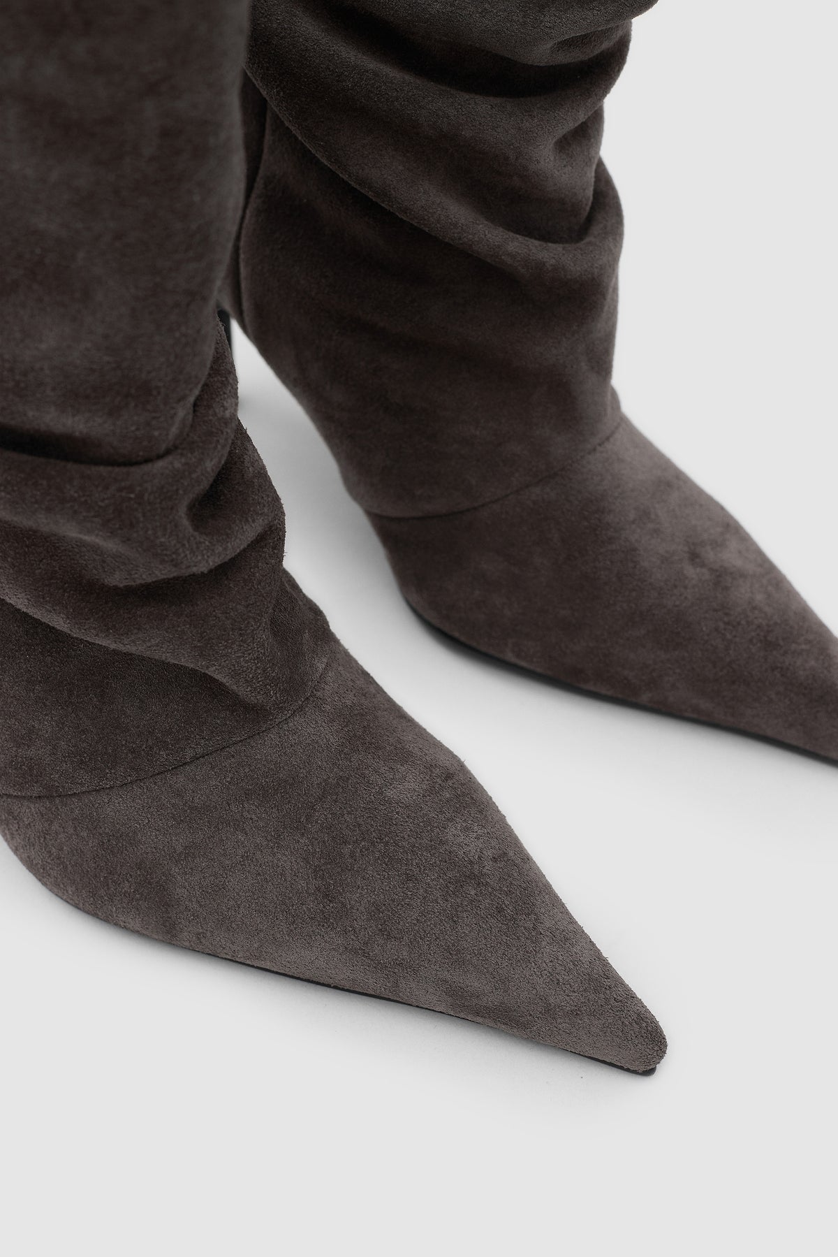 VELORA SLOUCHY BOOT - Antrasit Suet