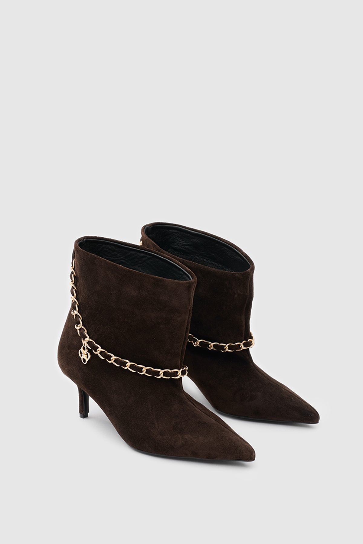 ZELIA SUEDE ANKLE BOOTS - Kahve Suet