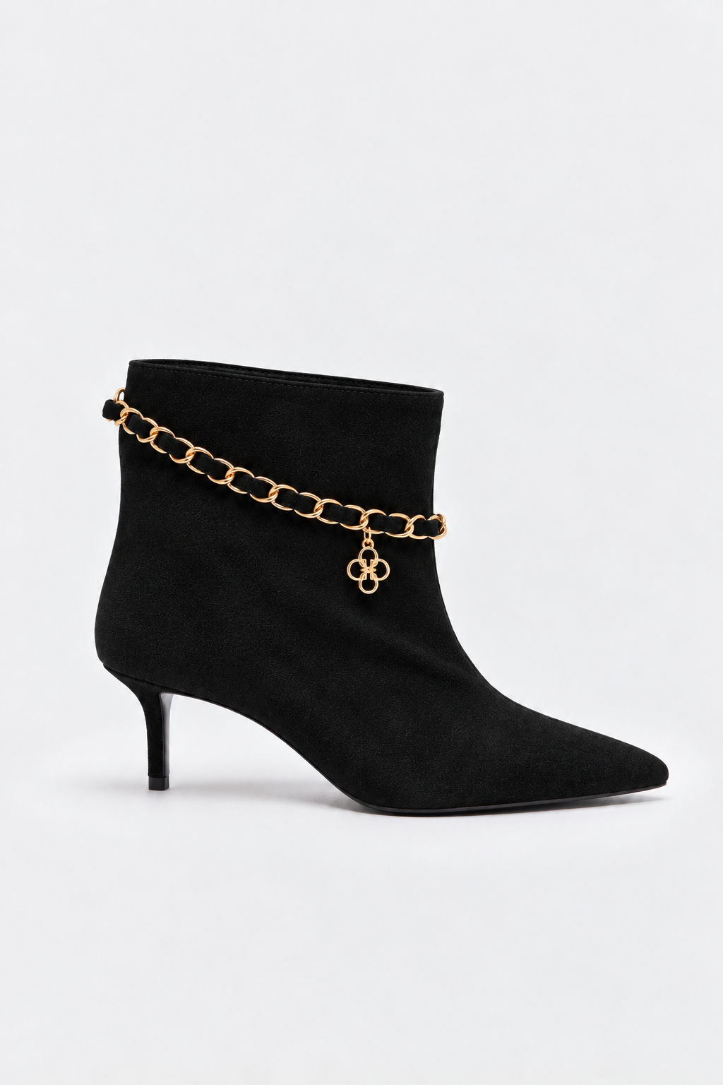 ZELIA SUEDE ANKLE BOOTS - Siyah Suet