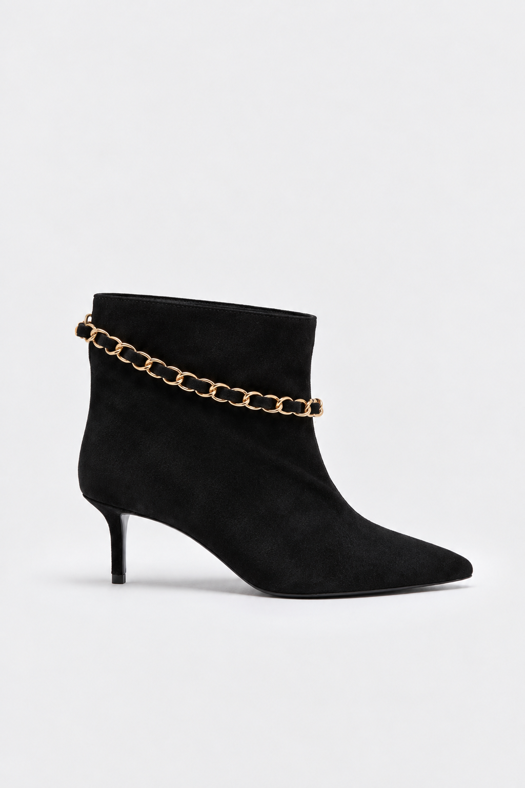 ZELIA SUEDE ANKLE BOOTS - Siyah Suet