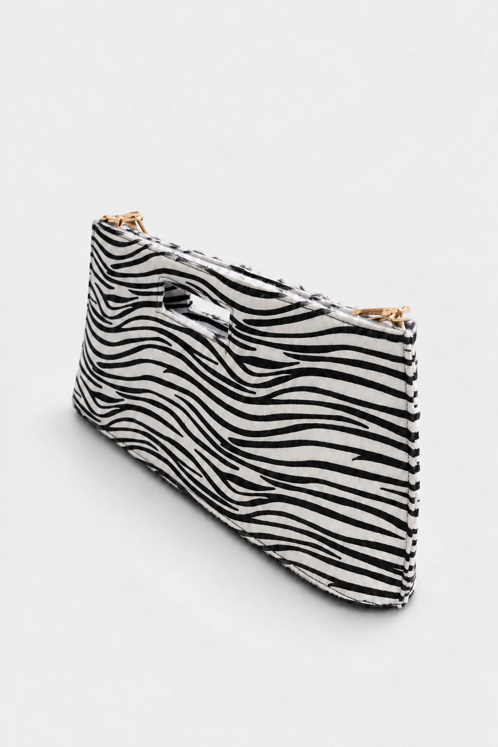 OK26426 SUVEA ZAYA CLUTH - Beyaz Zebra