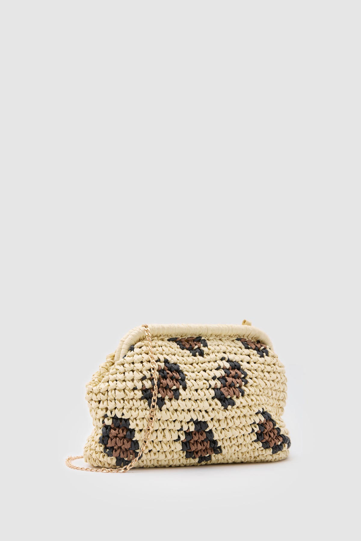 OGGO WİCKER Paw Pop Clutch