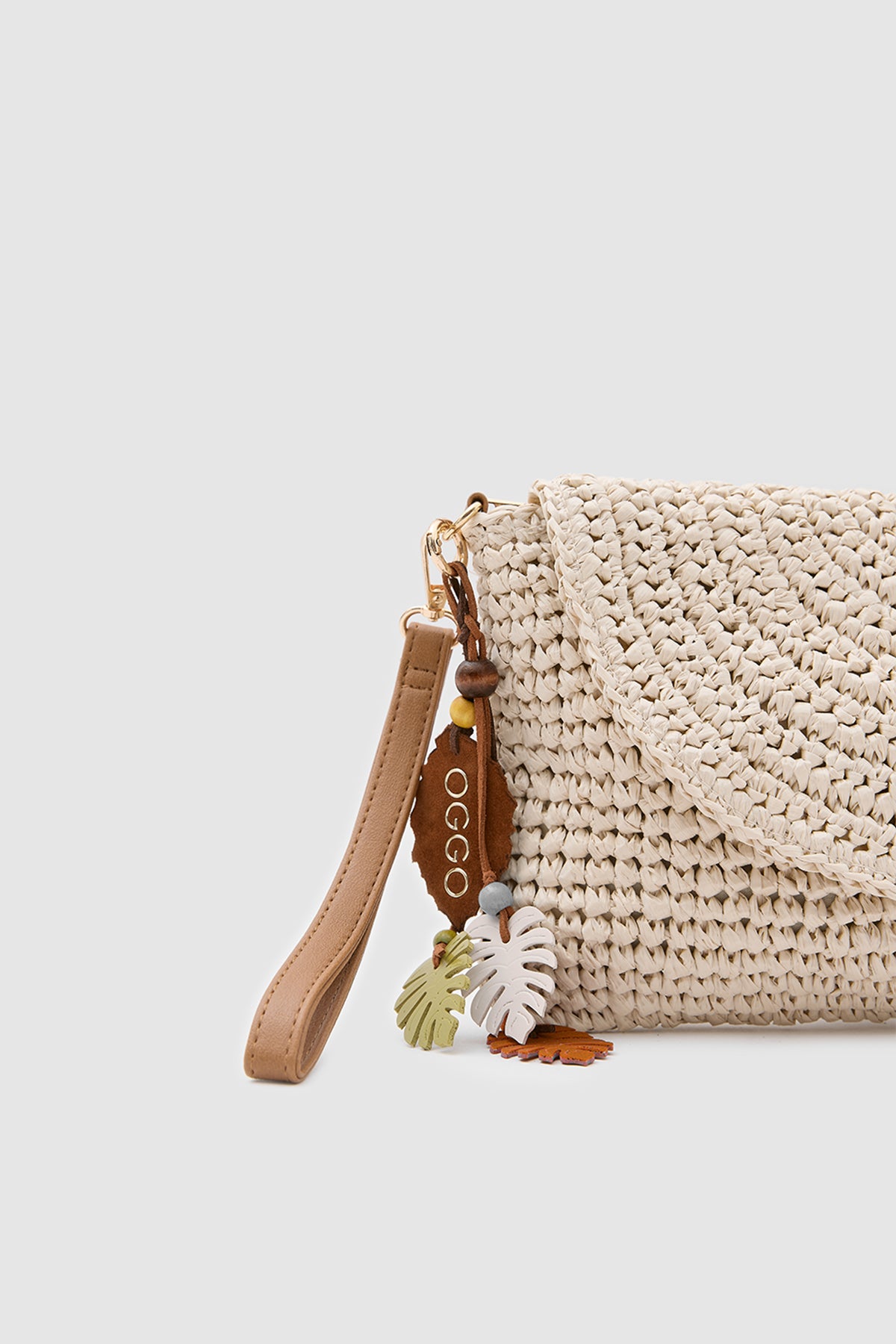OGGO WİCKER Thin Linea Clutch
