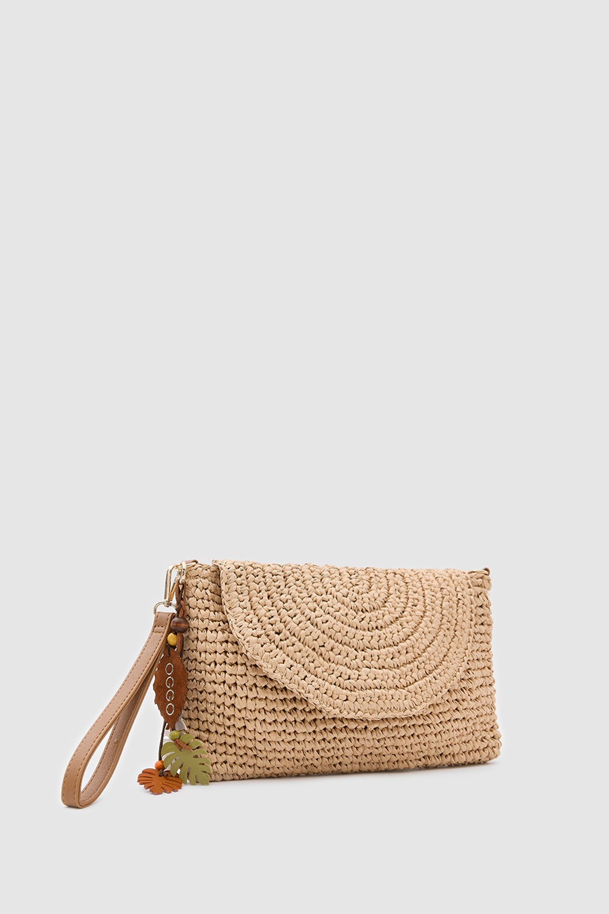 OGGO WİCKER Thin Linea Clutch