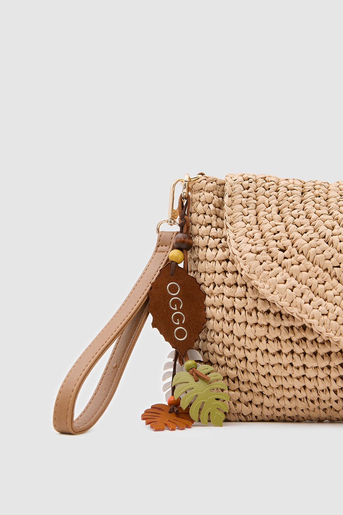 OGGO WİCKER Thin Linea Clutch