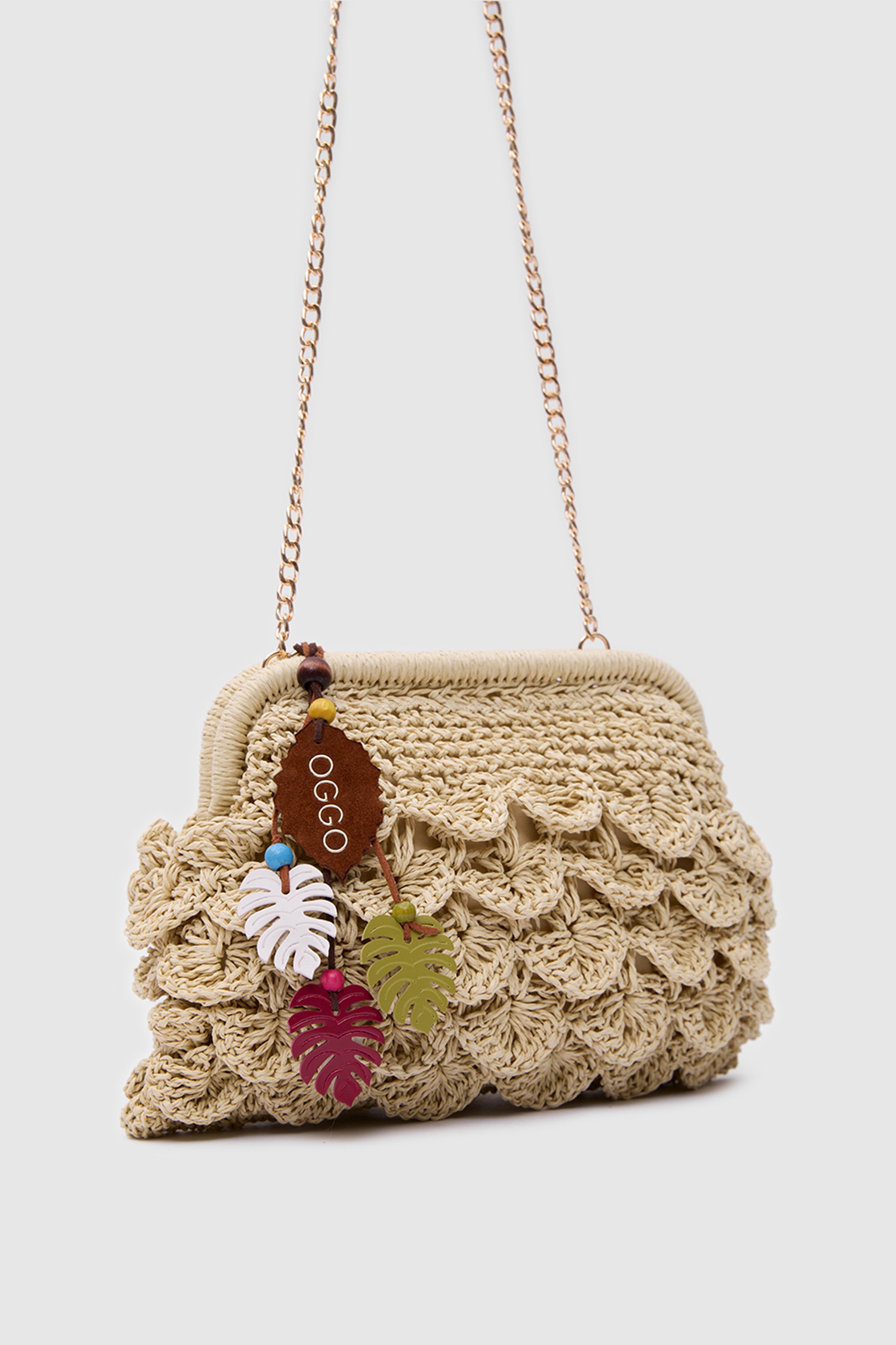 OGGO WİCKER Wave Clutch M