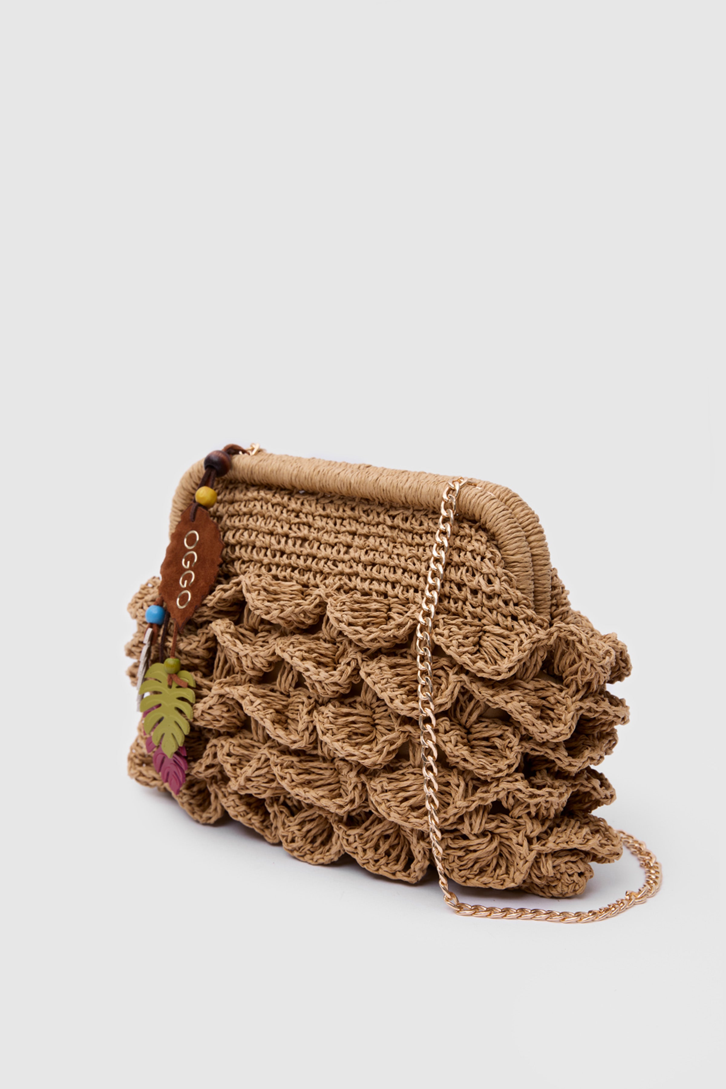 OGGO WİCKER Wave Clutch M