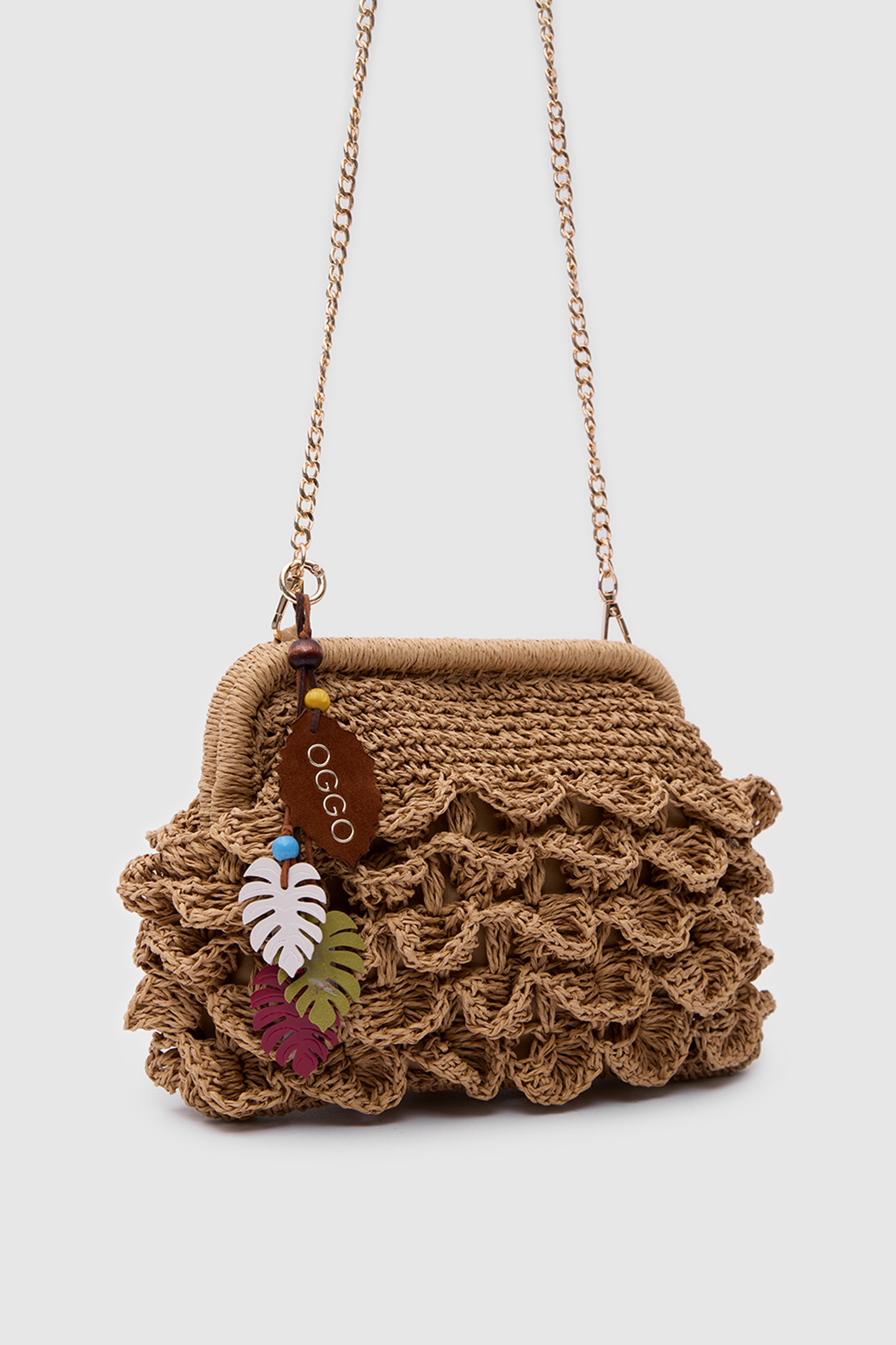 OGGO WİCKER Wave Clutch M