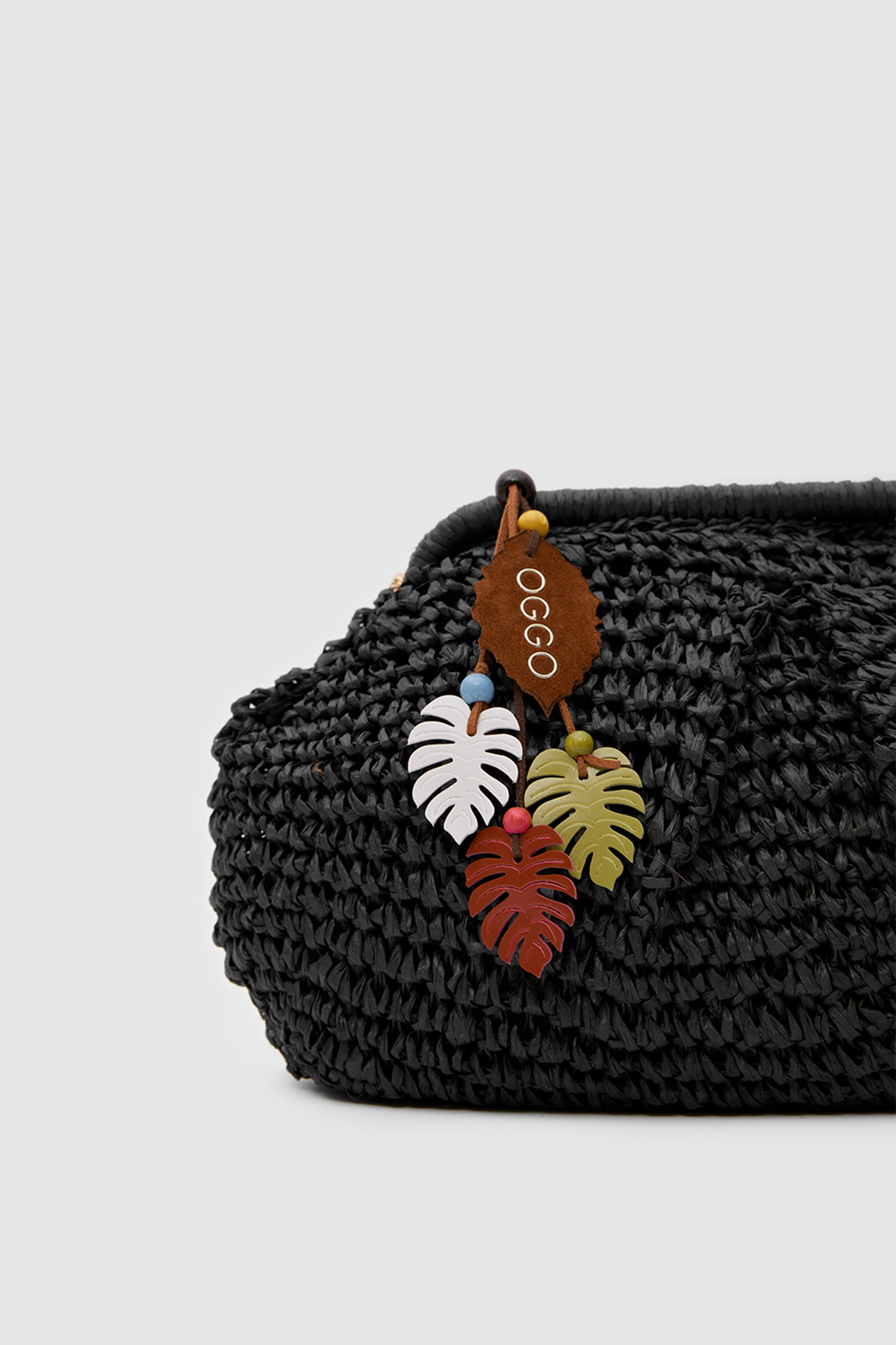 OGGO WİCKER Mono Pleat Clutch M