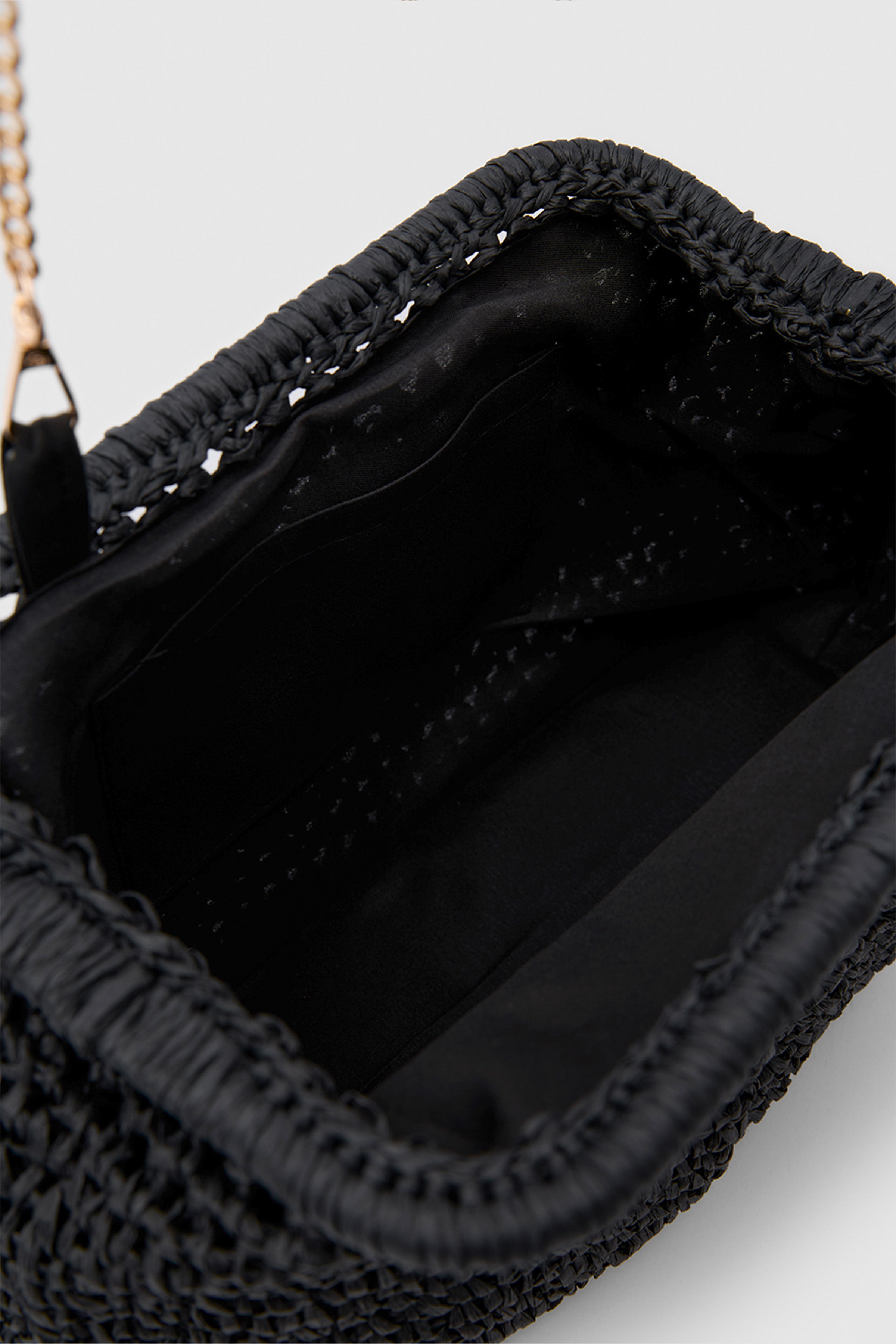 OGGO WİCKER Mono Pleat Clutch M