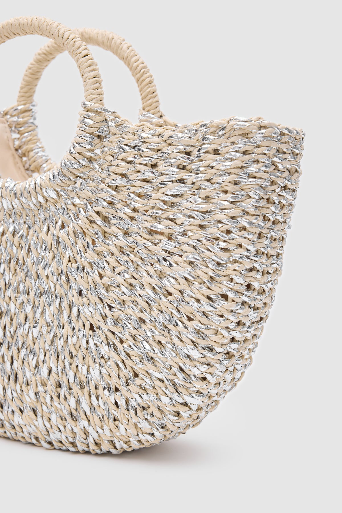 OGGO Sim Detaylı Hasır El Çantası