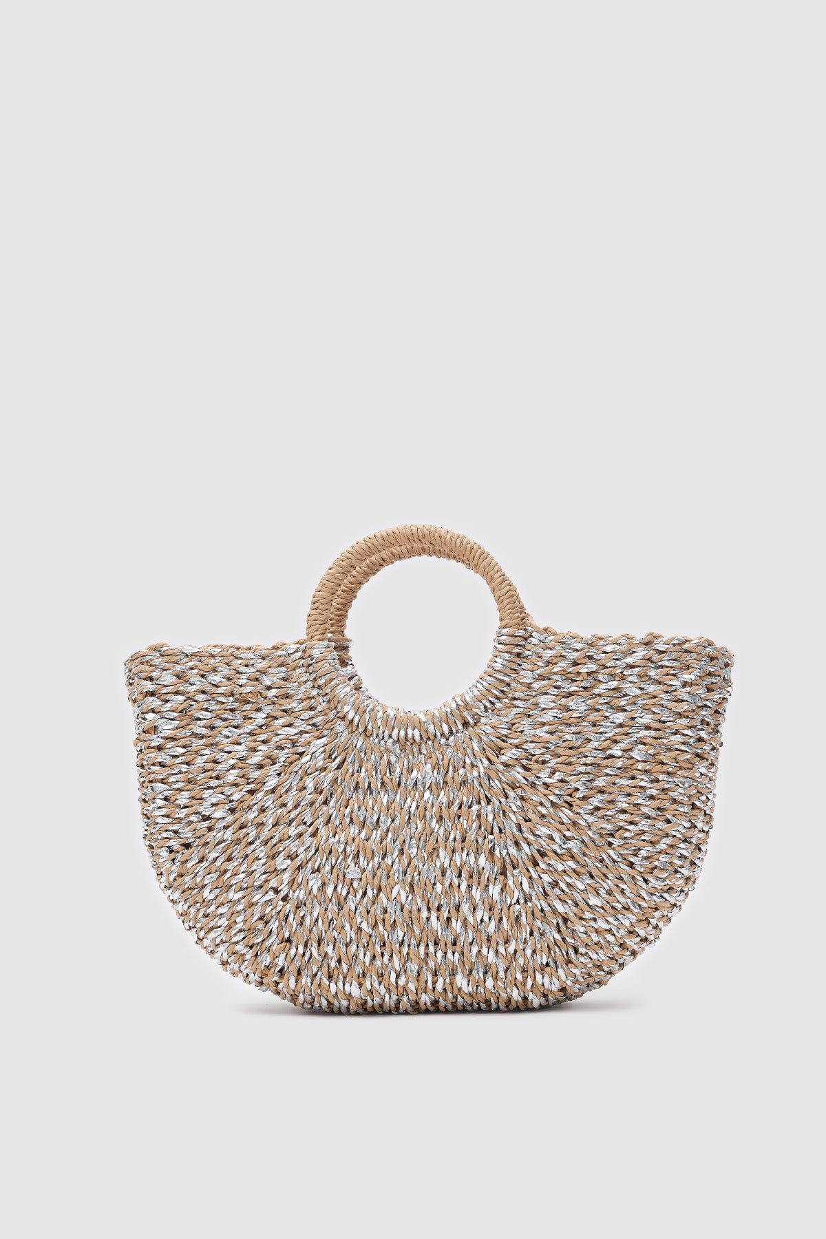 OGGO Sim Detaylı Hasır El Çantası