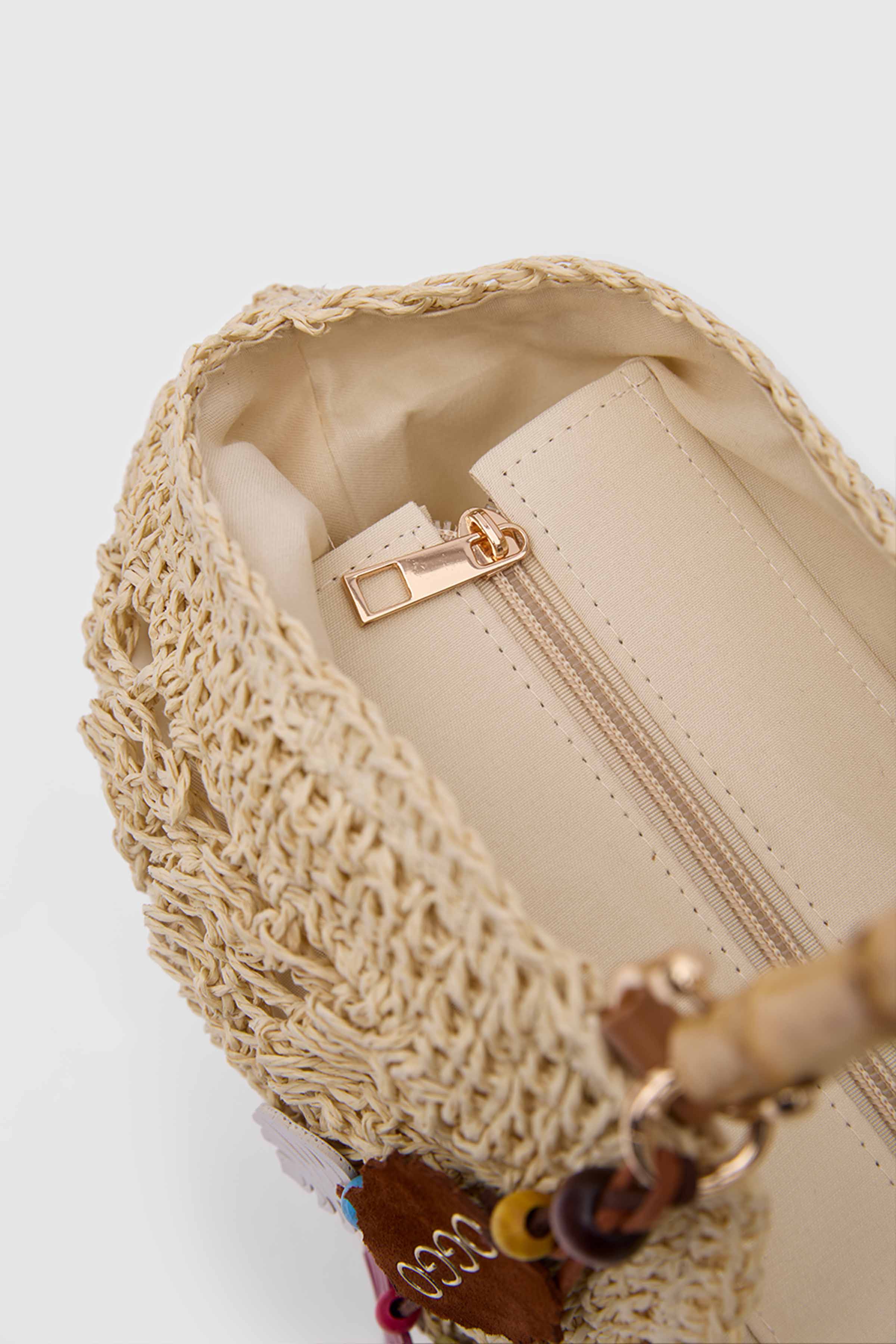 OGGO WİCKER Bamboo Tote