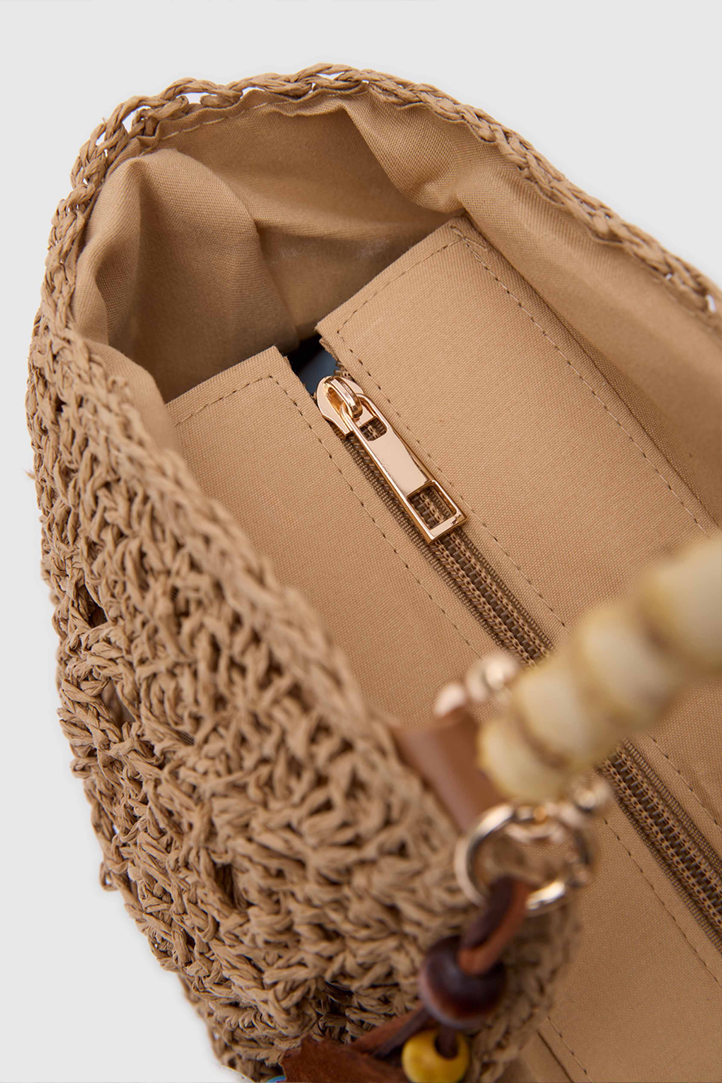 OGGO WİCKER Bamboo Tote