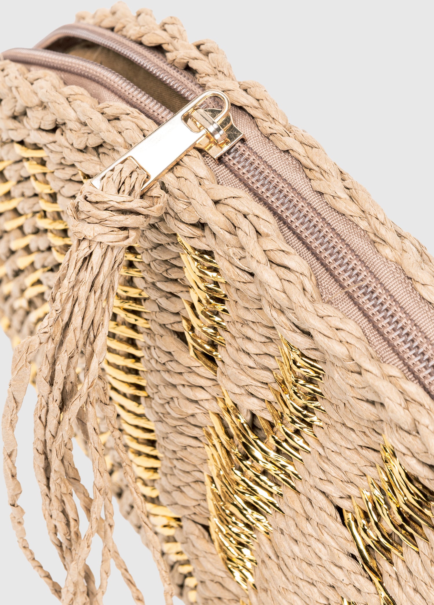 OGGO Hasır Clutch El Çantası