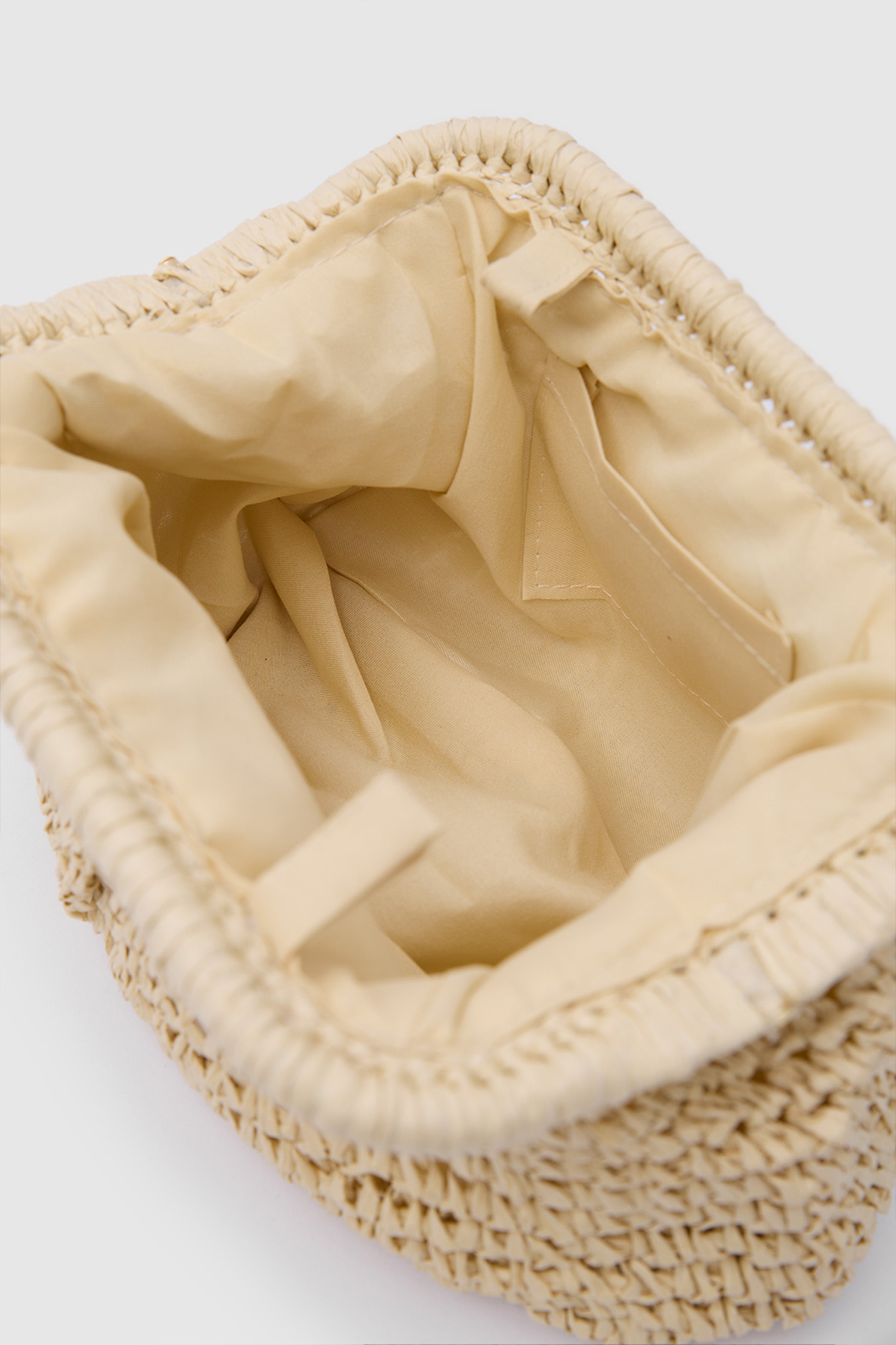 OGGO WİCKER Mono Pleat Clutch S