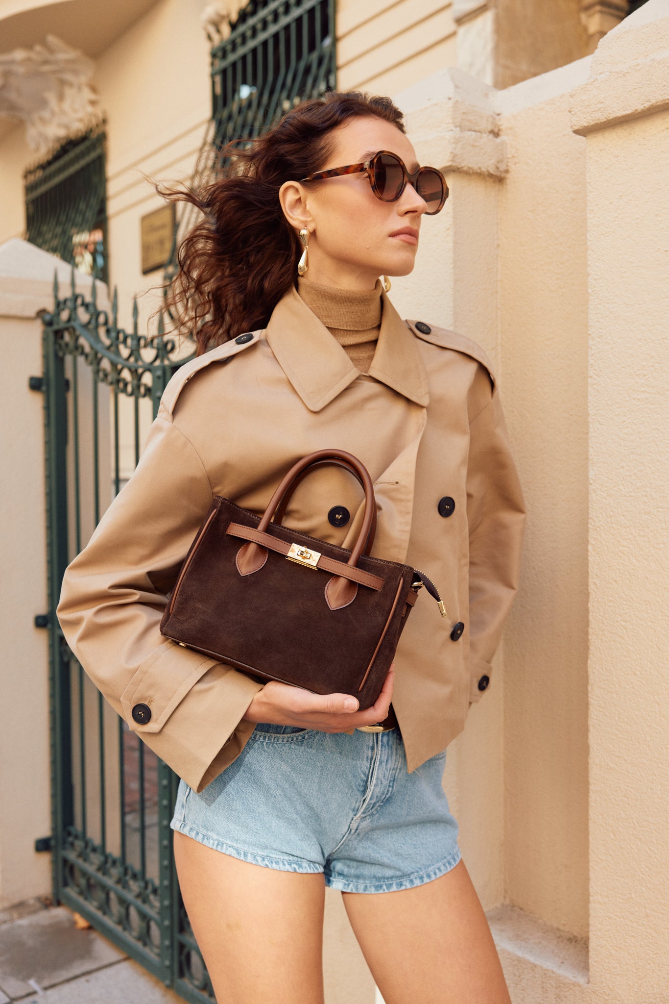 OGGO SUVEA HAKİKİ DERİ El Çantası