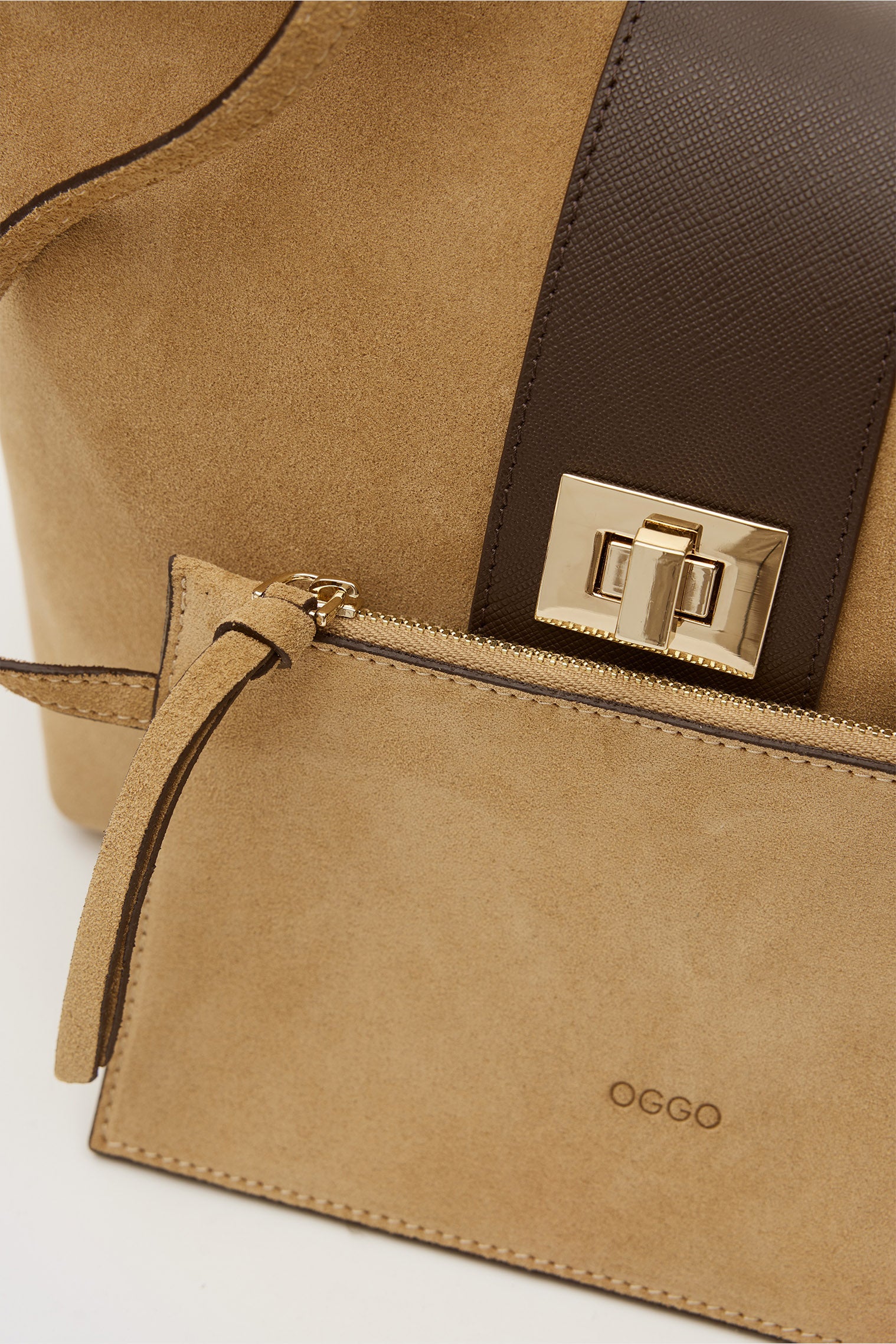 OGGO SUVEA HAKİKİ SÜET DERİ Omuz Çantası