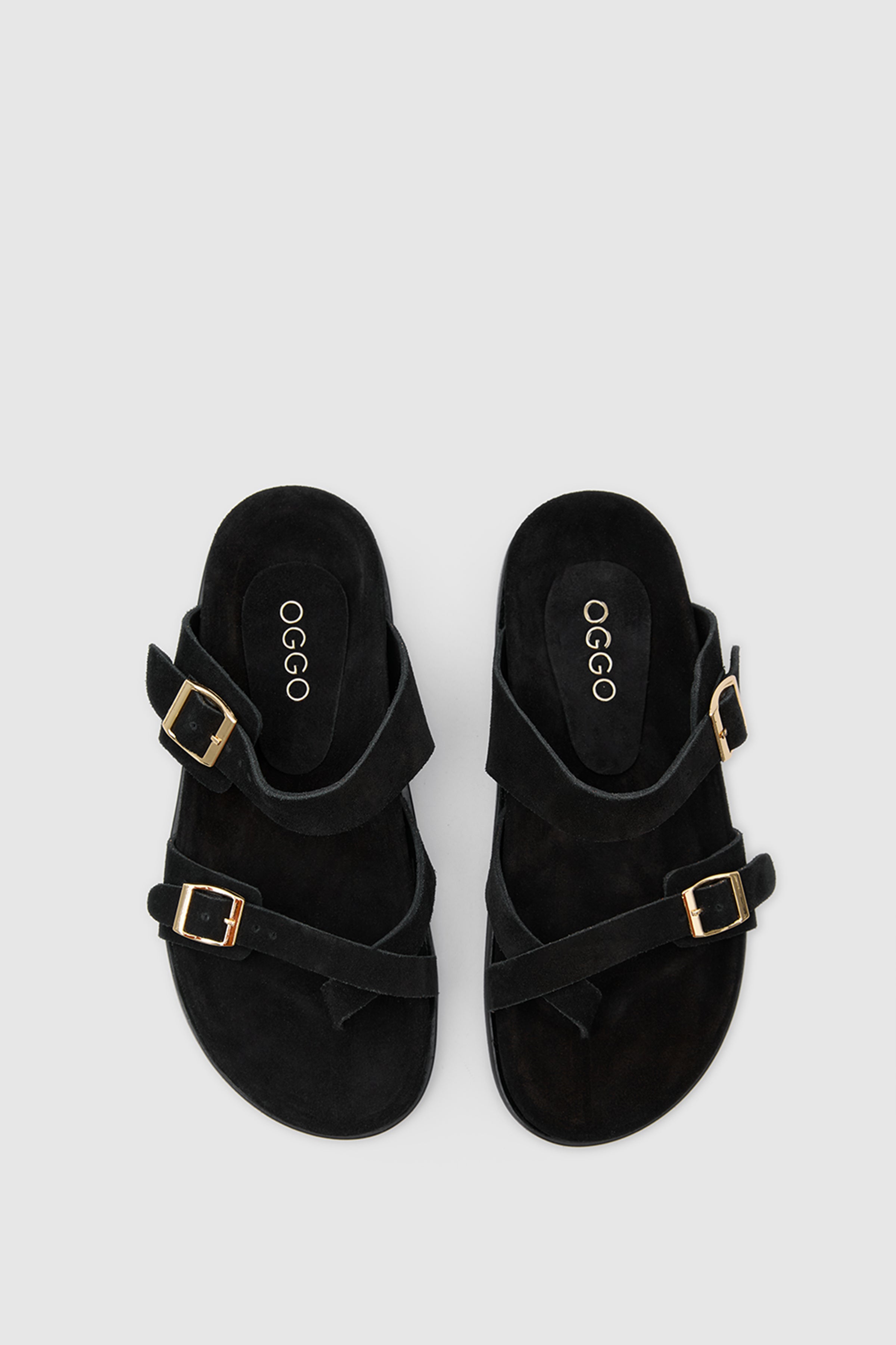 TERRA NOMAD SÜET DERİ ÇİFT TOKALI SANDALET