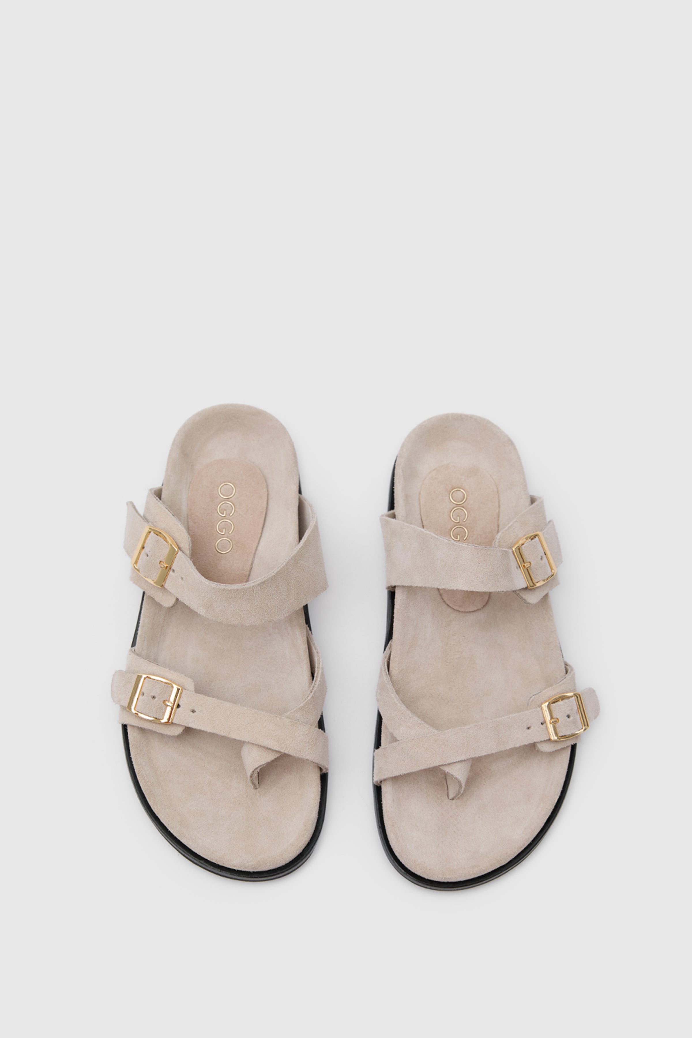 TERRA NOMAD SÜET DERİ ÇİFT TOKALI SANDALET