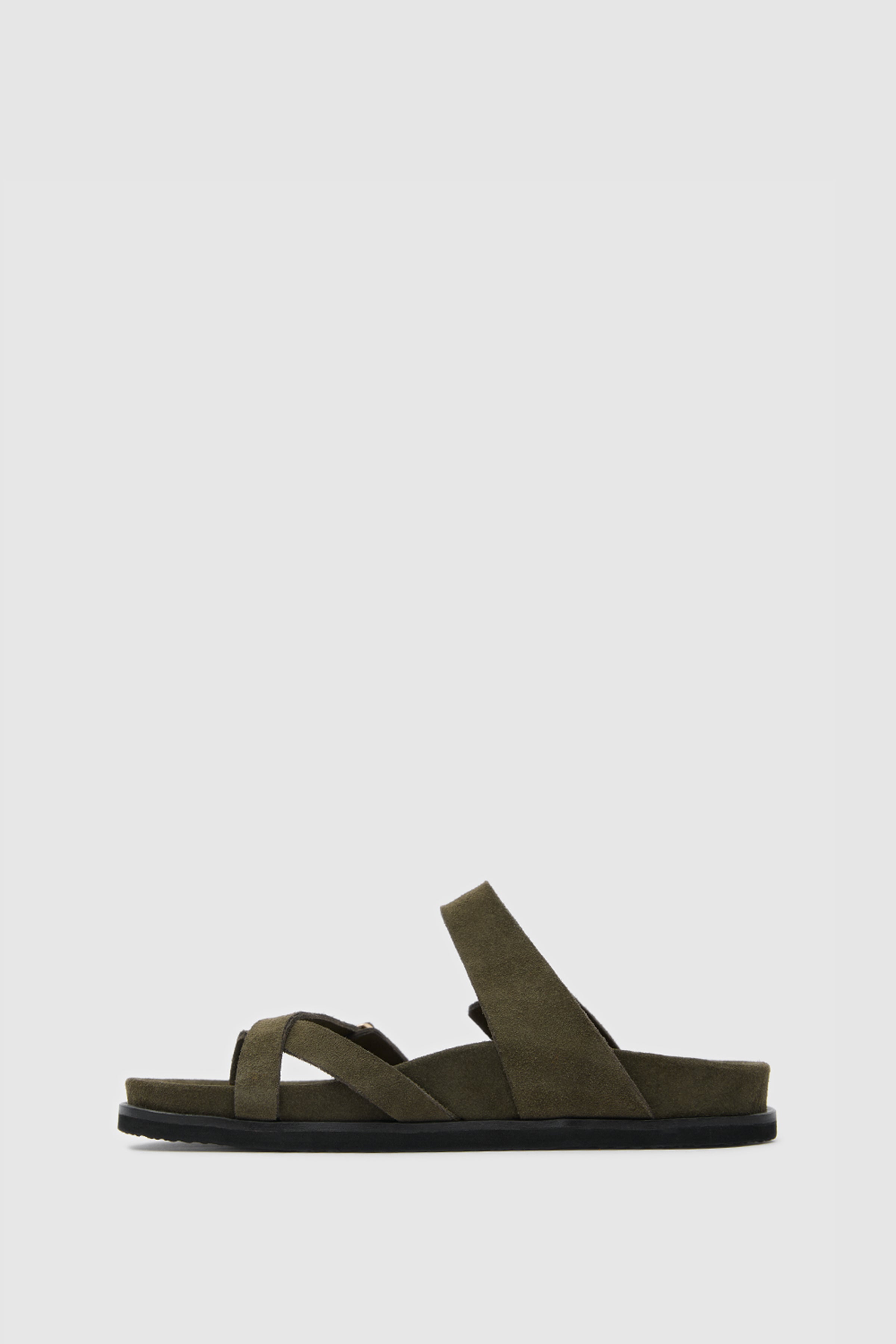 TERRA NOMAD SÜET DERİ ÇİFT TOKALI SANDALET