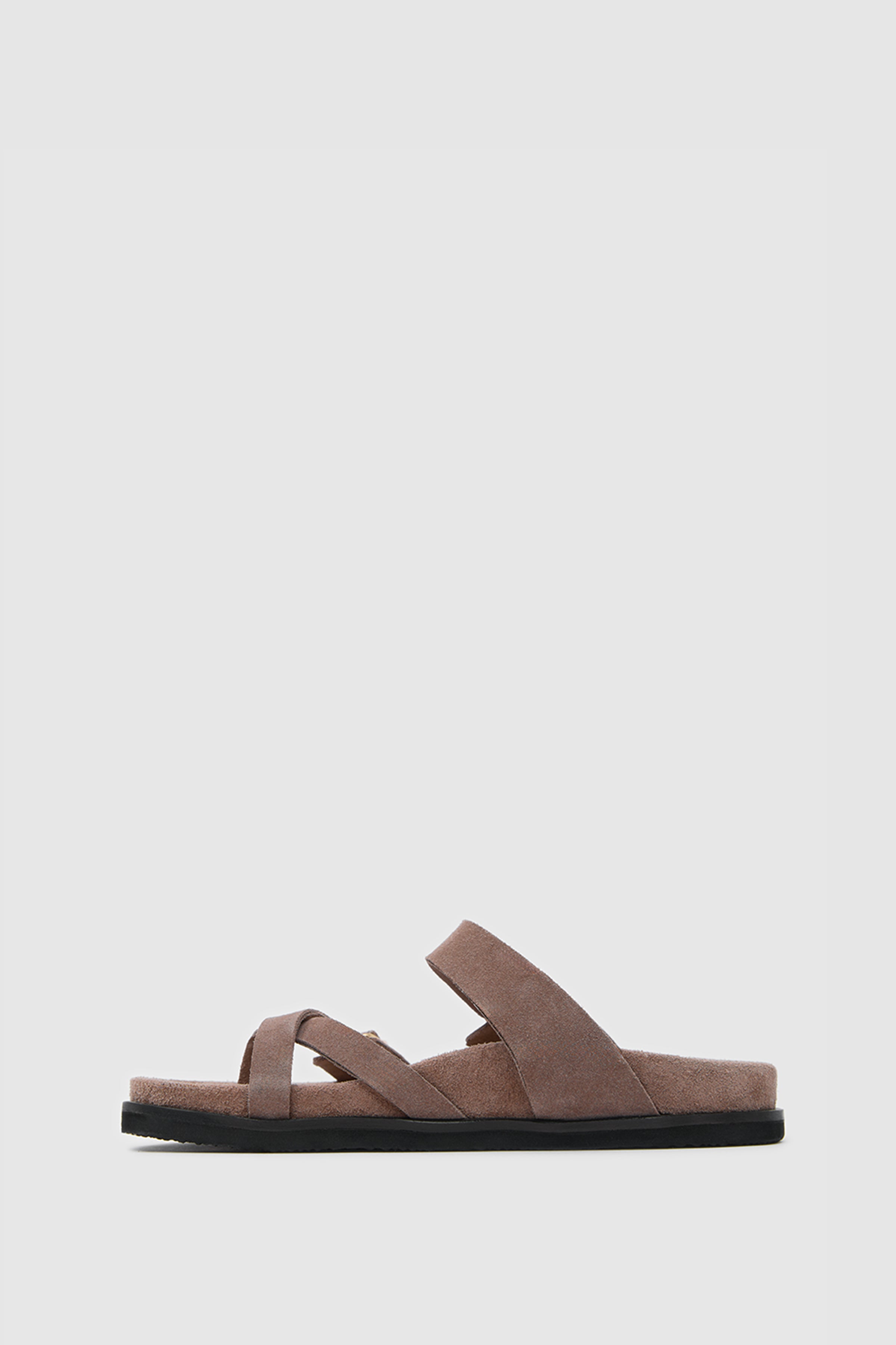 TERRA NOMAD SÜET DERİ ÇİFT TOKALI SANDALET