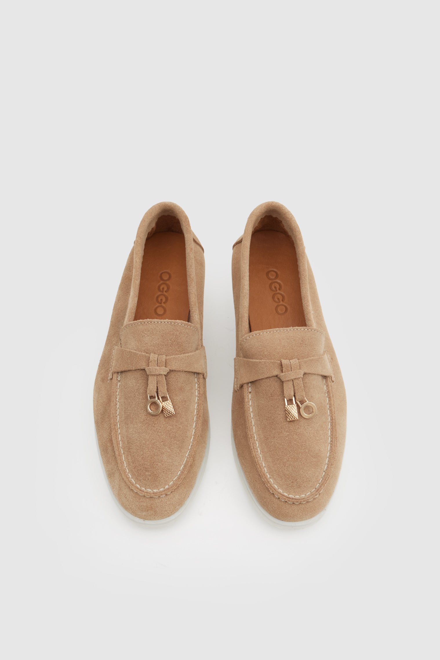 OGGO SUVEA SÜET HAKİKİ DERİ AKSESUARLI FLOTER