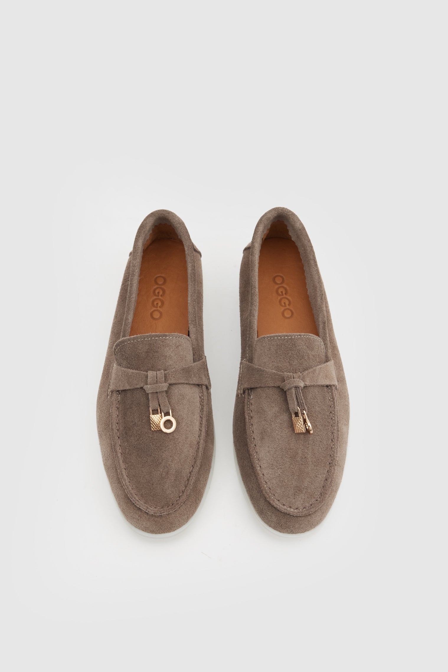 OGGO SUVEA SÜET HAKİKİ DERİ AKSESUARLI FLOTER