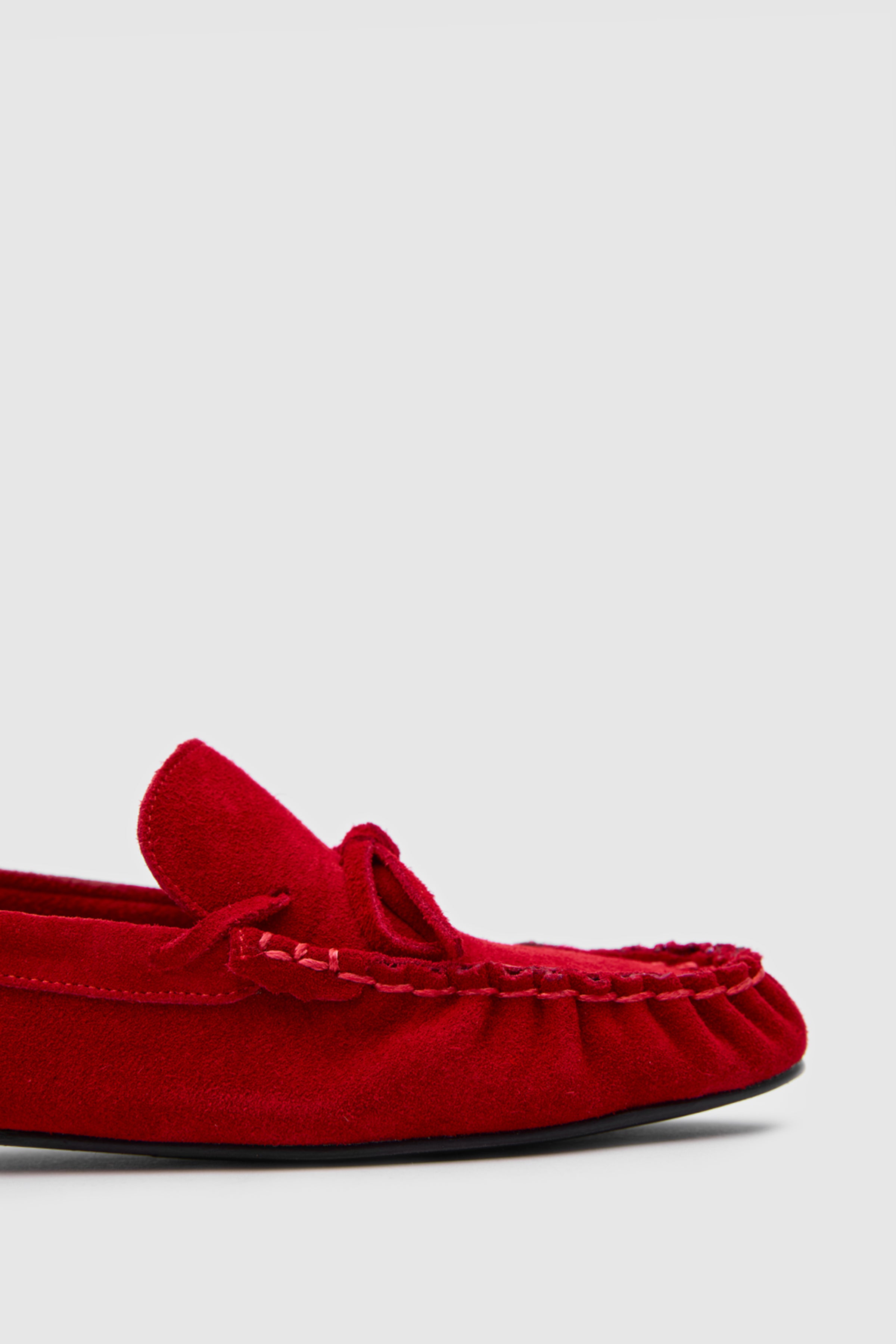 OGGO SUVEA SÜET HAKİKİ DERİ FİYONLU & SARAÇLI LOAFER