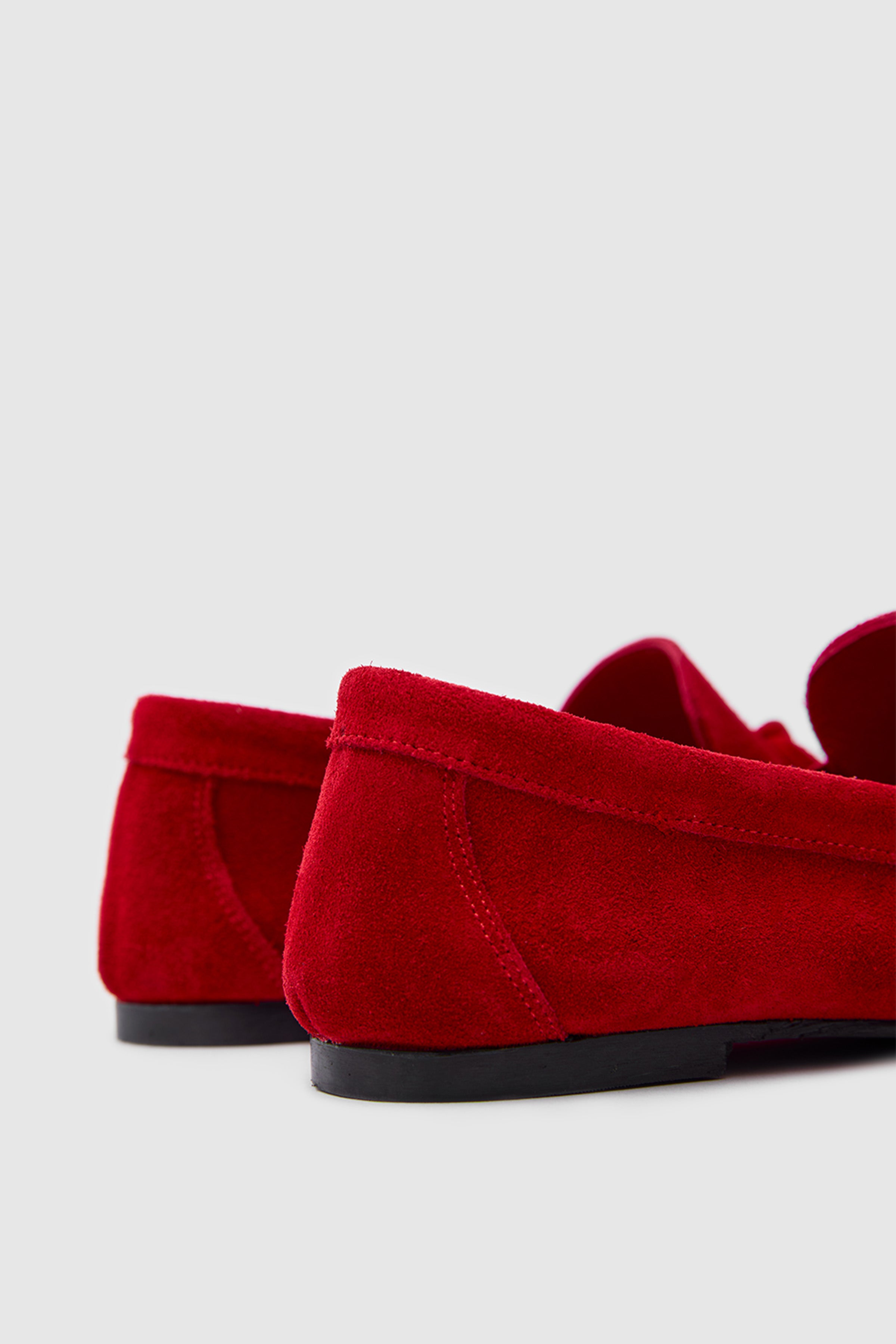 OGGO SUVEA SÜET HAKİKİ DERİ FİYONLU & SARAÇLI LOAFER