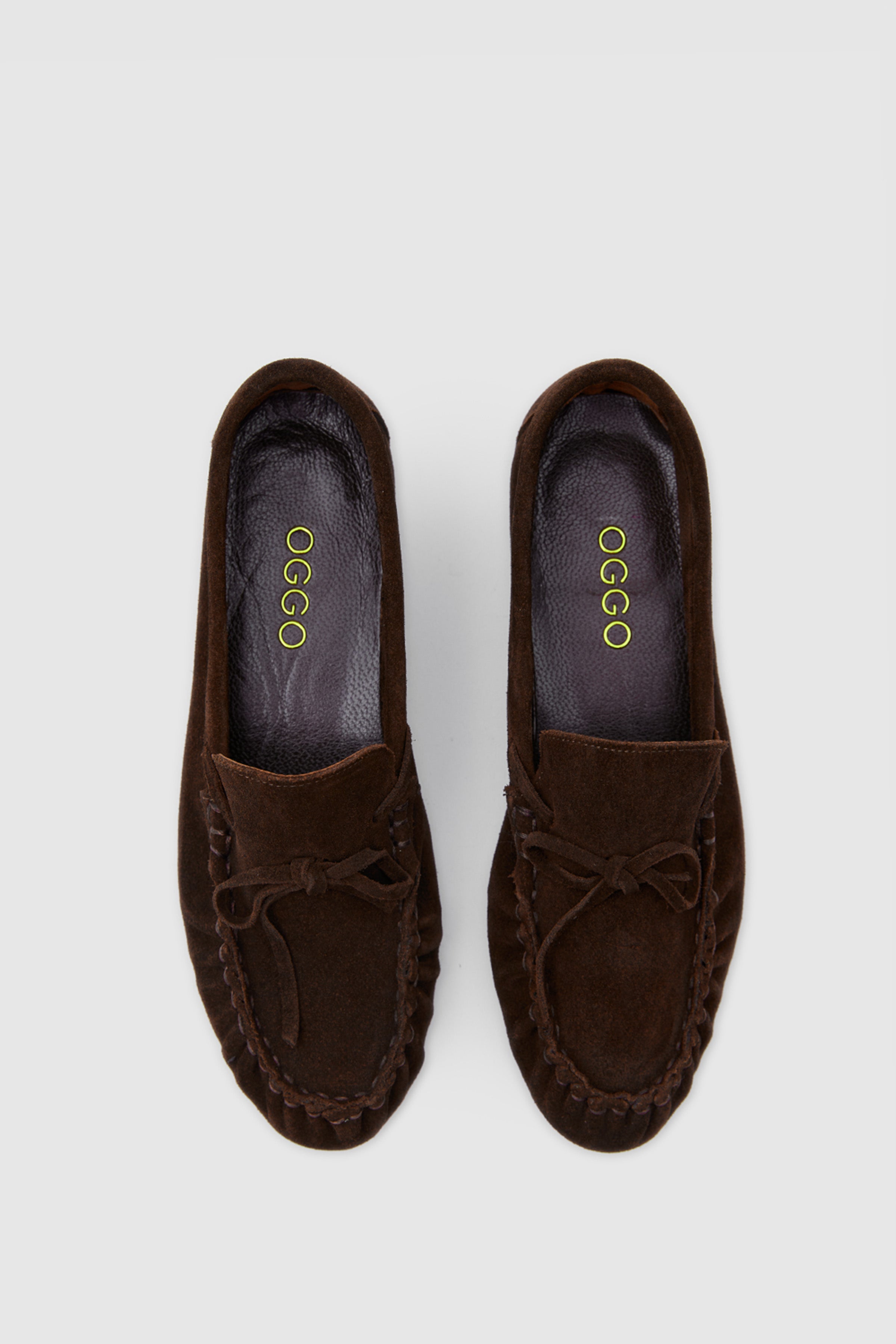 OGGO SUVEA SÜET HAKİKİ DERİ FİYONLU & SARAÇLI LOAFER