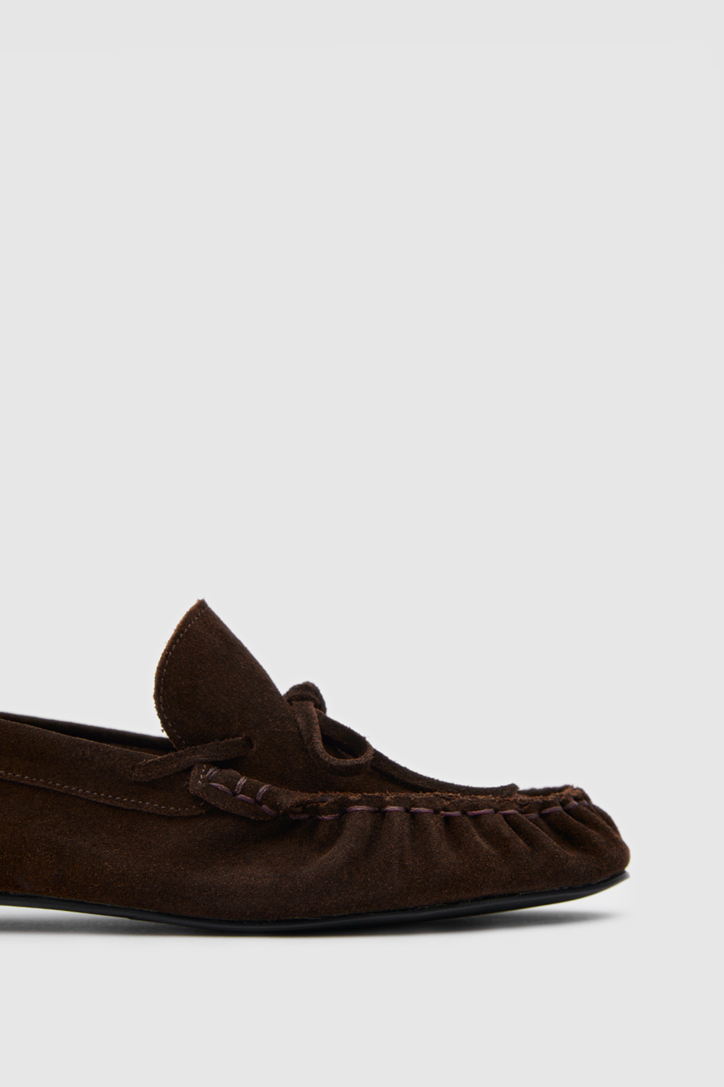 OGGO SUVEA SÜET HAKİKİ DERİ FİYONLU & SARAÇLI LOAFER