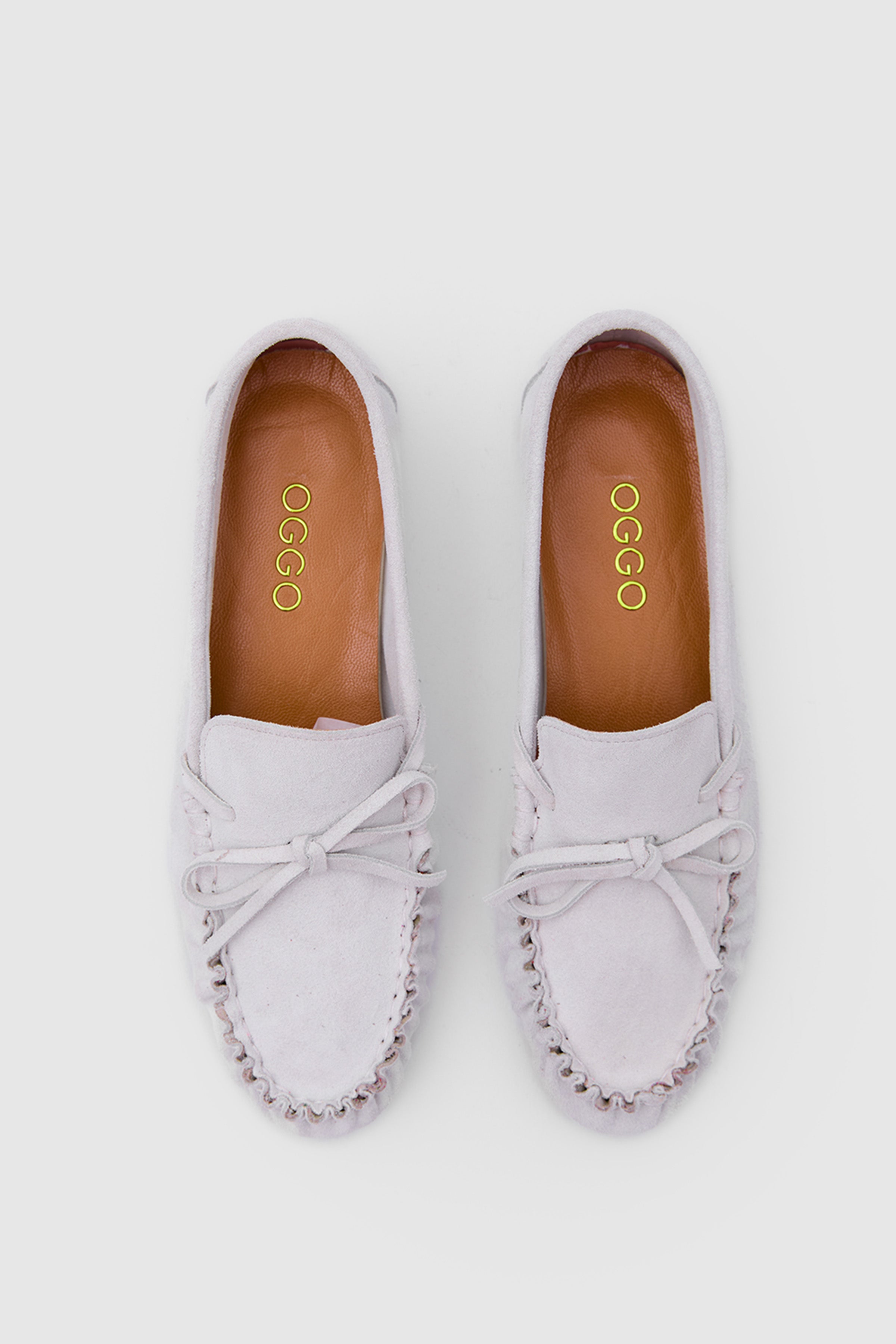 OGGO SUVEA SÜET HAKİKİ DERİ FİYONLU & SARAÇLI LOAFER