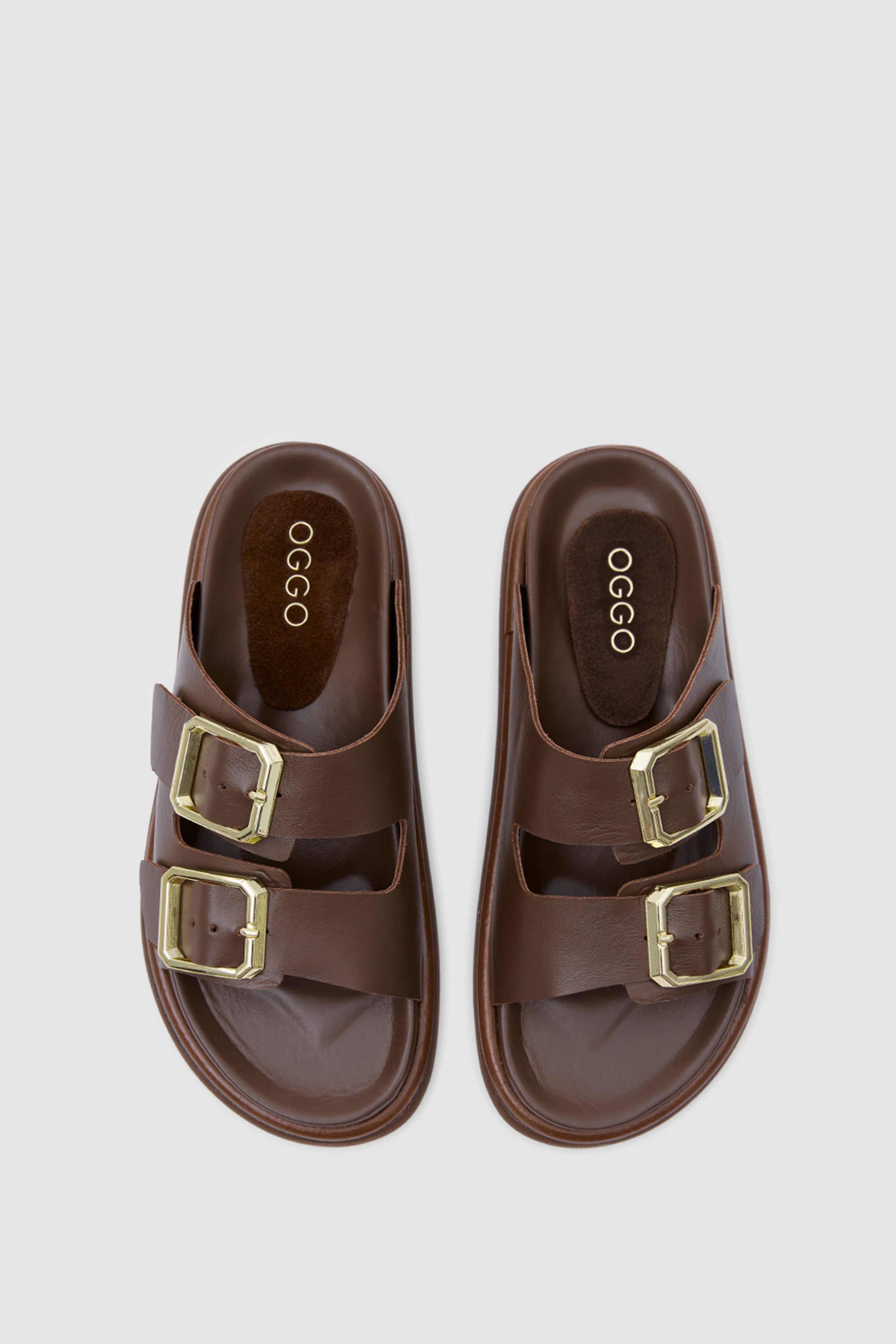 TERRA BUCKLE ÇİFT TOKALI HAKİKİ DERİ SANDALET