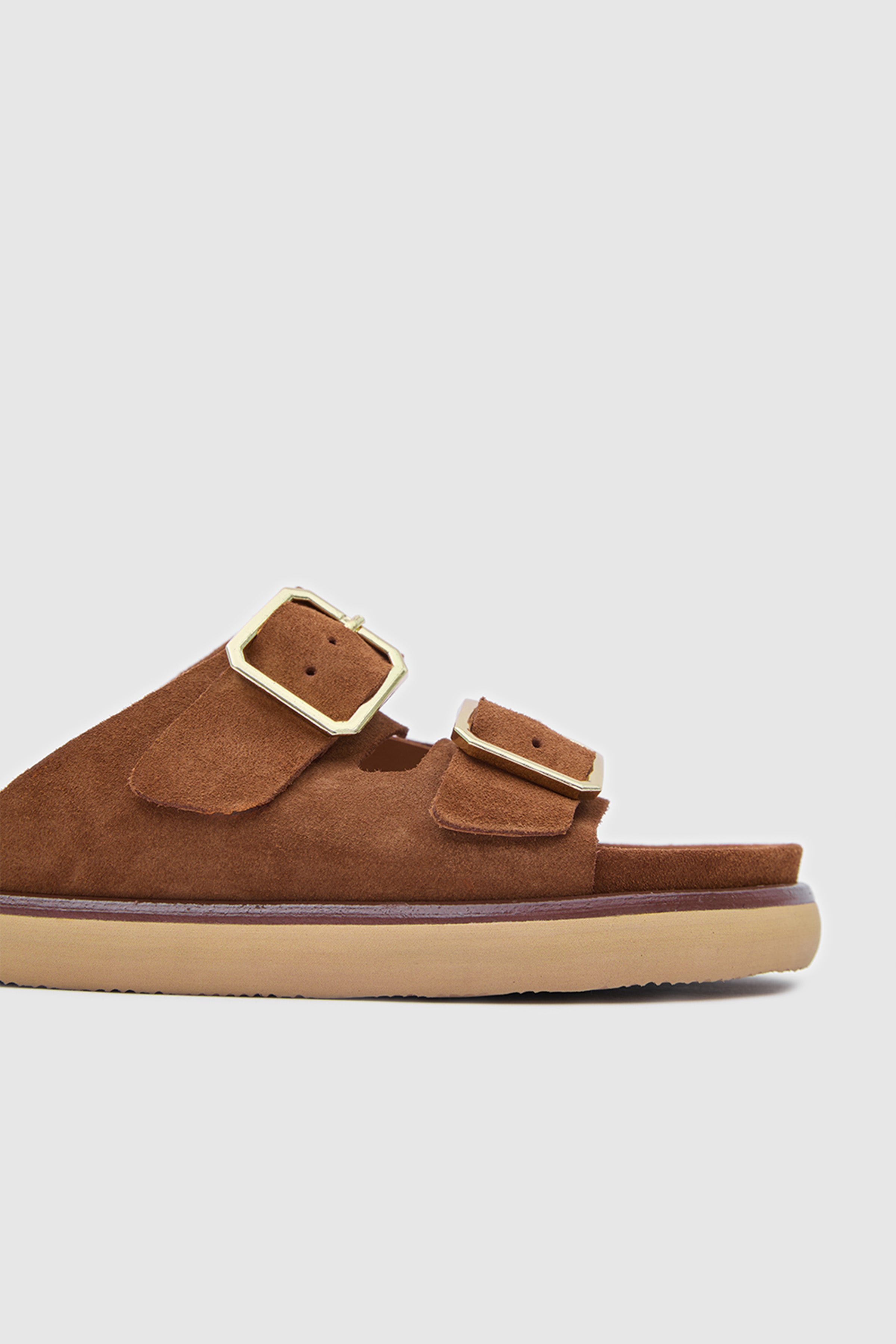 TERRA BUCKLE ÇİFT TOKALI HAKİKİ DERİ SANDALET