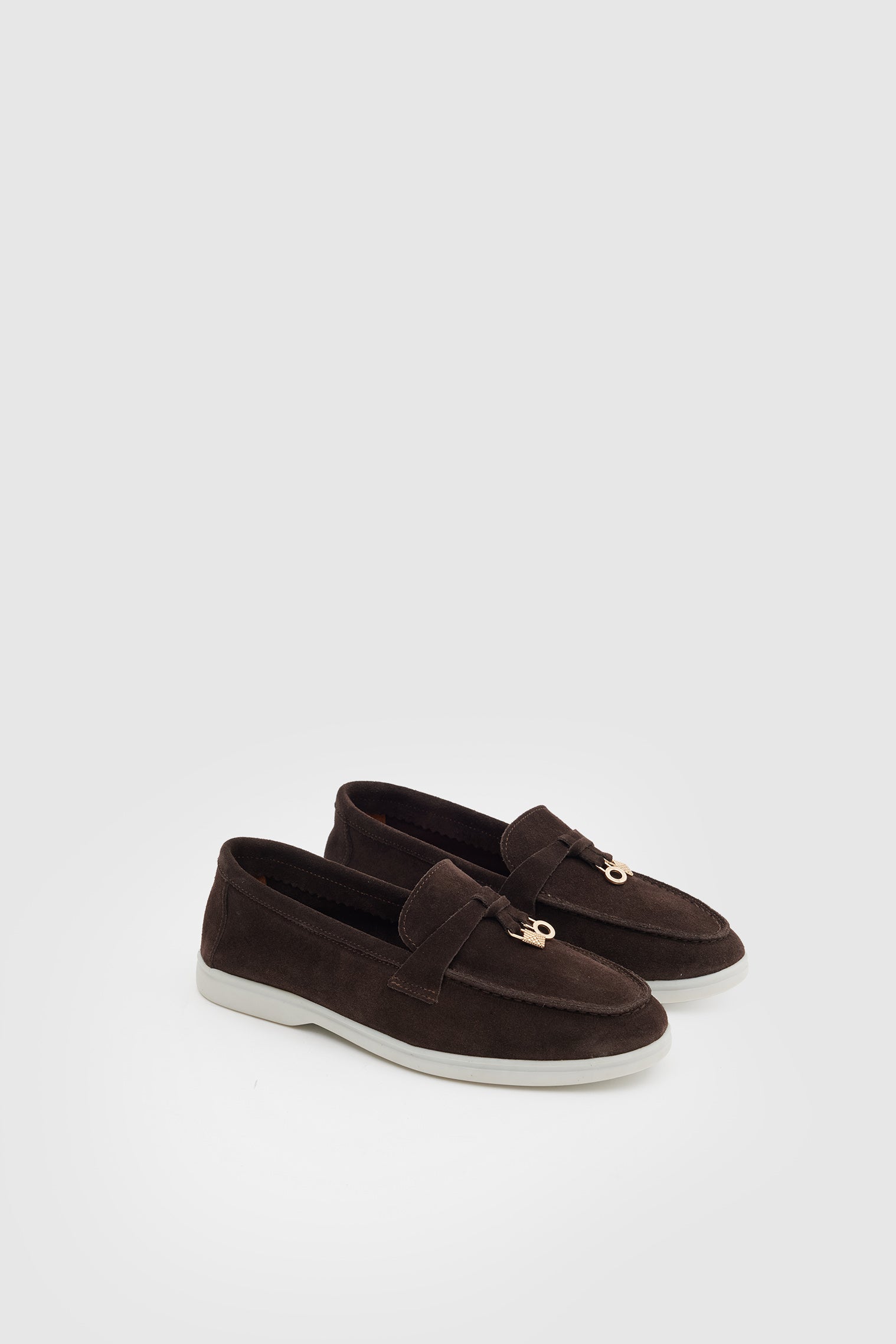 OGGO SUVEA SÜET HAKİKİ DERİ AKSESUARLI FLOTER