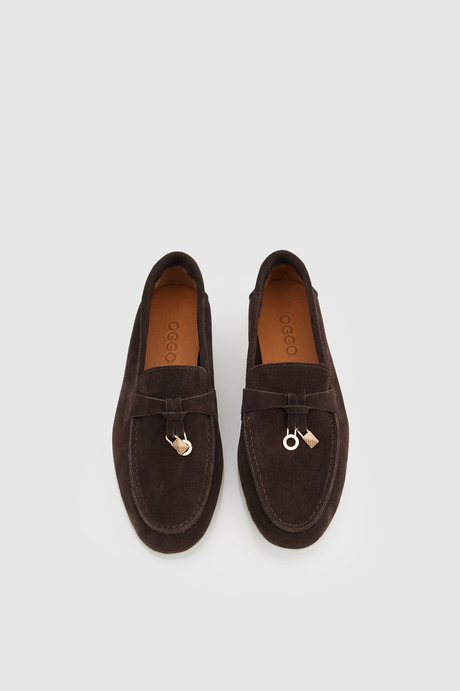 OGGO SUVEA SÜET HAKİKİ DERİ AKSESUARLI FLOTER