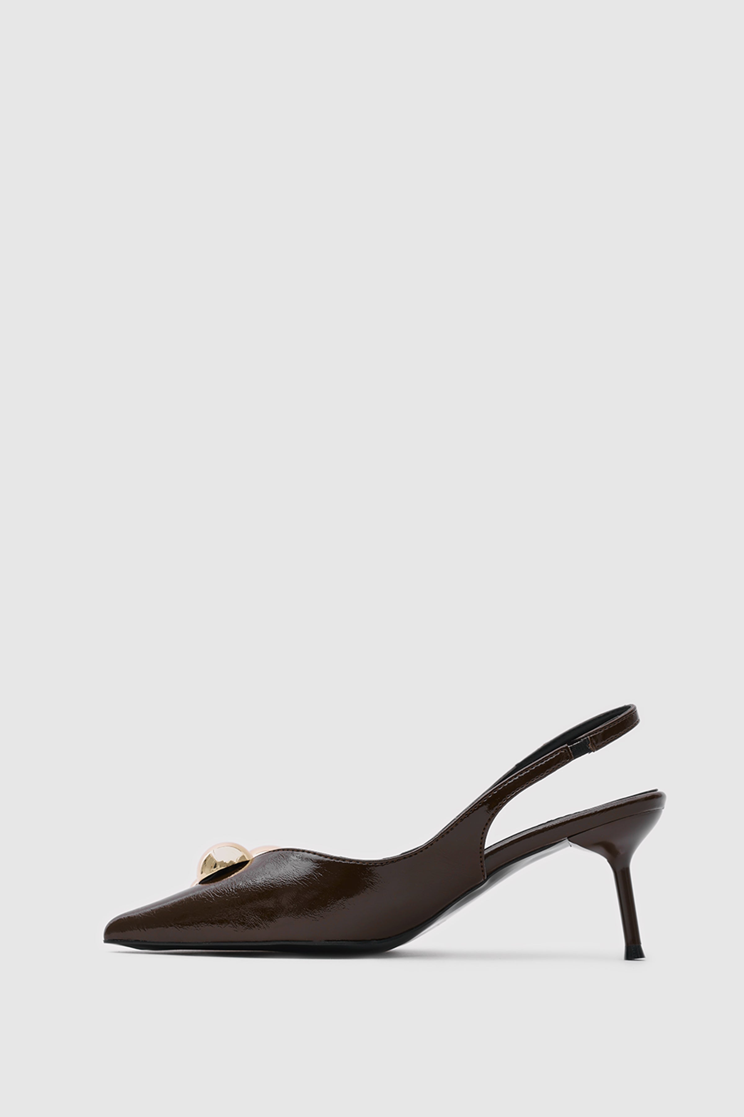 SUVEA AUREA Leather Slingback Heel