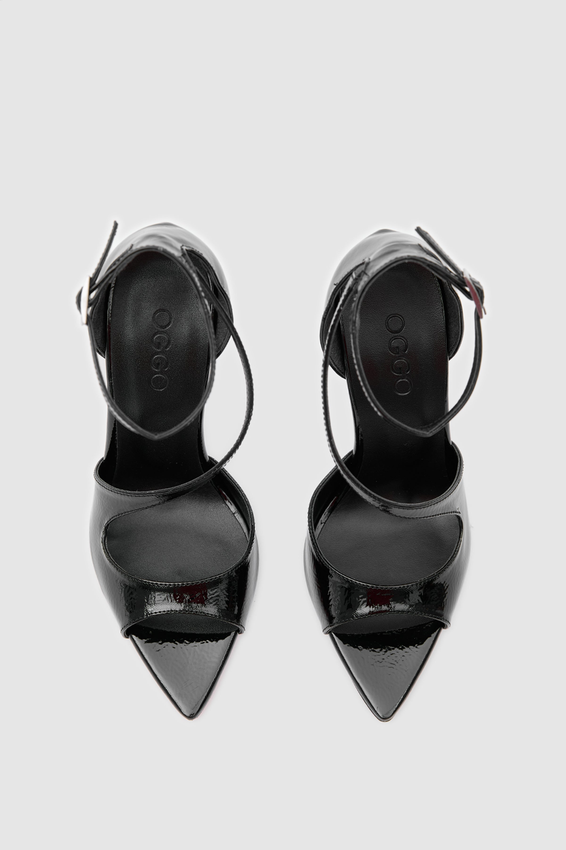 SUVEA NOIRE Patent Ankle Strap