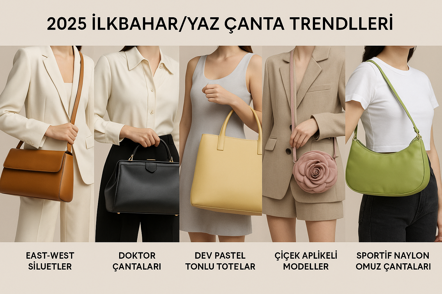 2025 YAZINDA MODA OLAN KADIN ÇANTA TRENDLERİ NELERDİR?