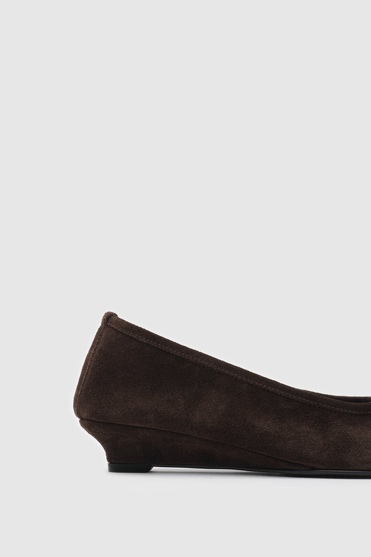 SUVEA LORA Suede Ballet Flat - Kahve Suet