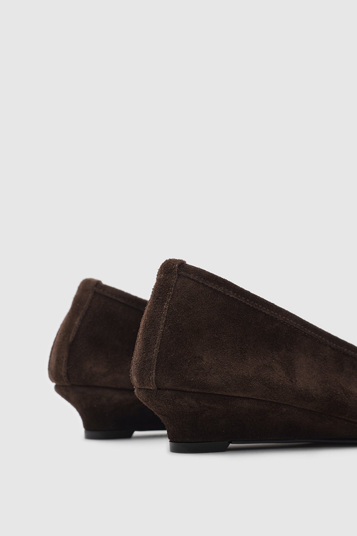SUVEA LORA Suede Ballet Flat - Kahve Suet