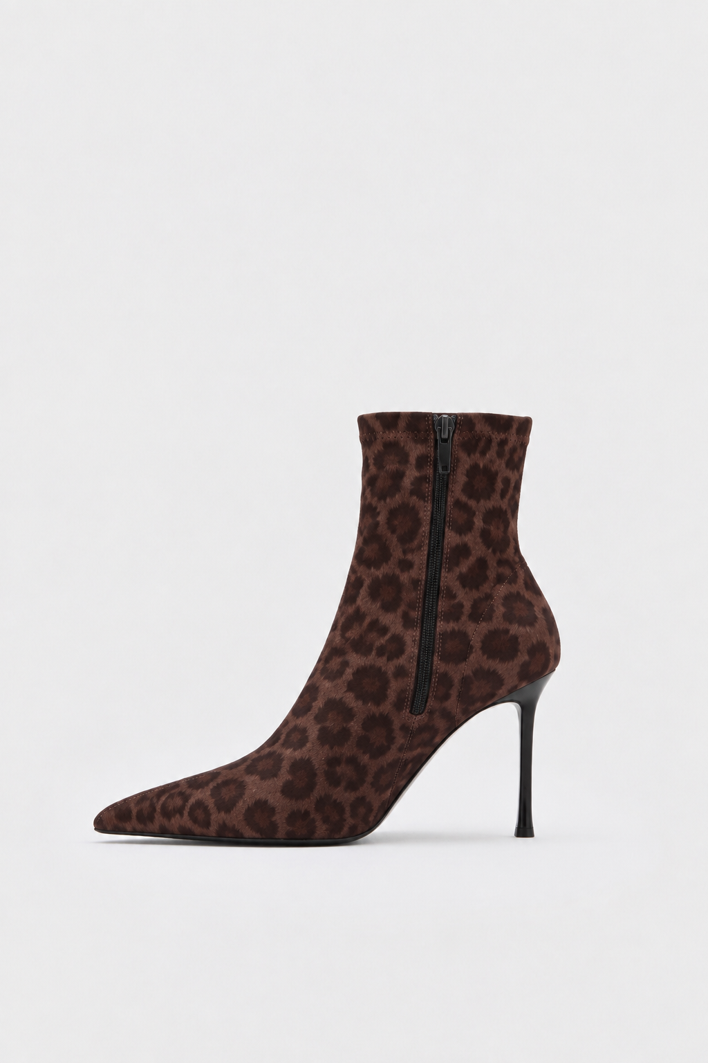 SUVEA ZELVA Leopard Stretch Ankle Boot - Kahve Leopar