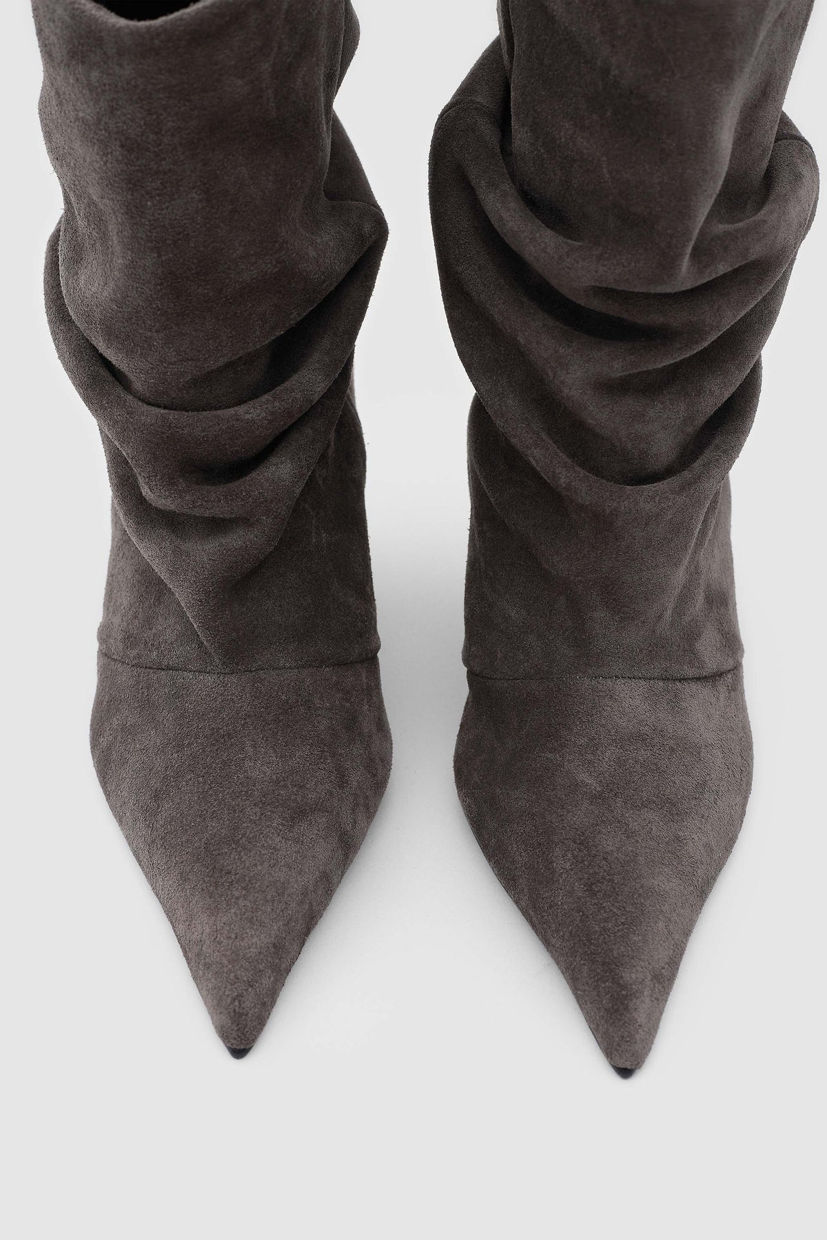 VELORA SLOUCHY BOOT - Antrasit Suet