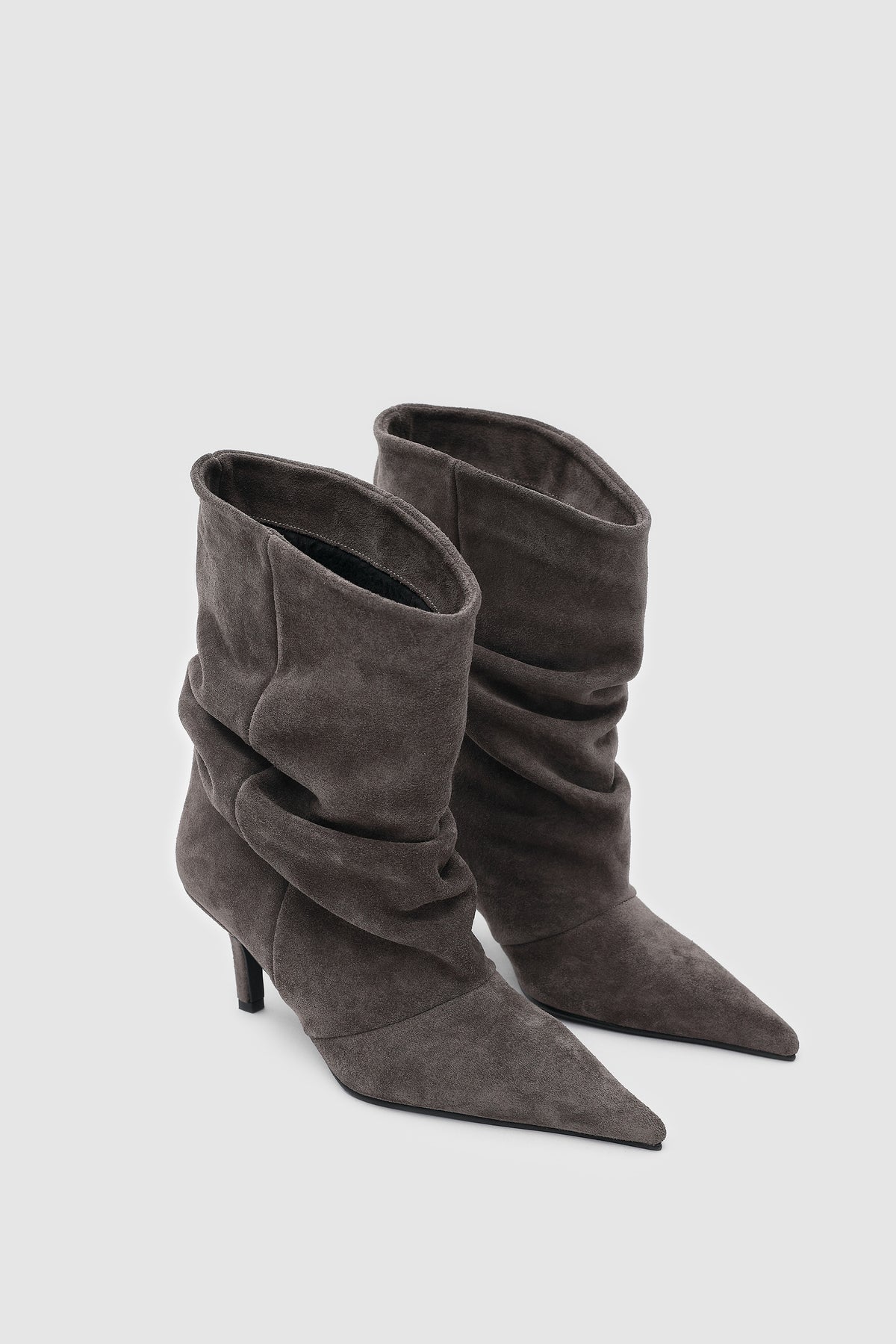 VELORA SLOUCHY BOOT - Antrasit Suet