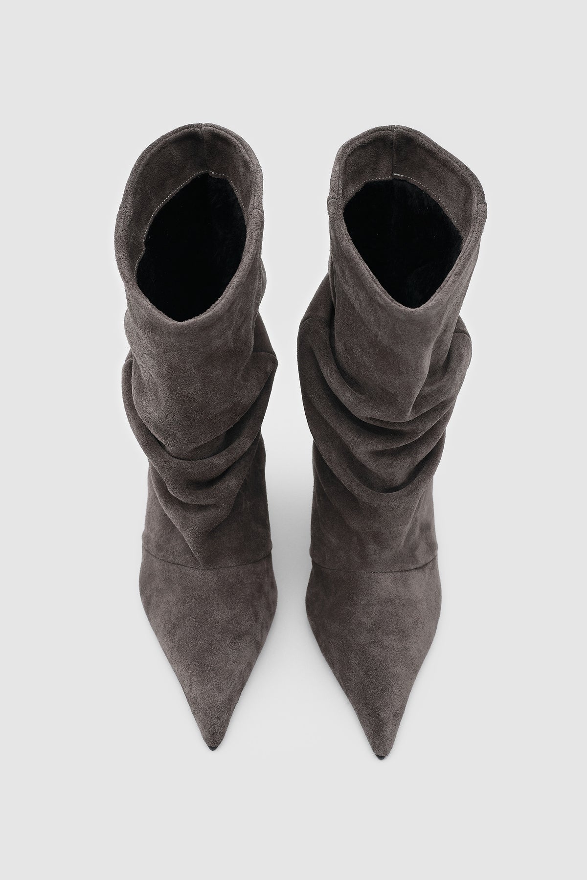 VELORA SLOUCHY BOOT - Antrasit Suet