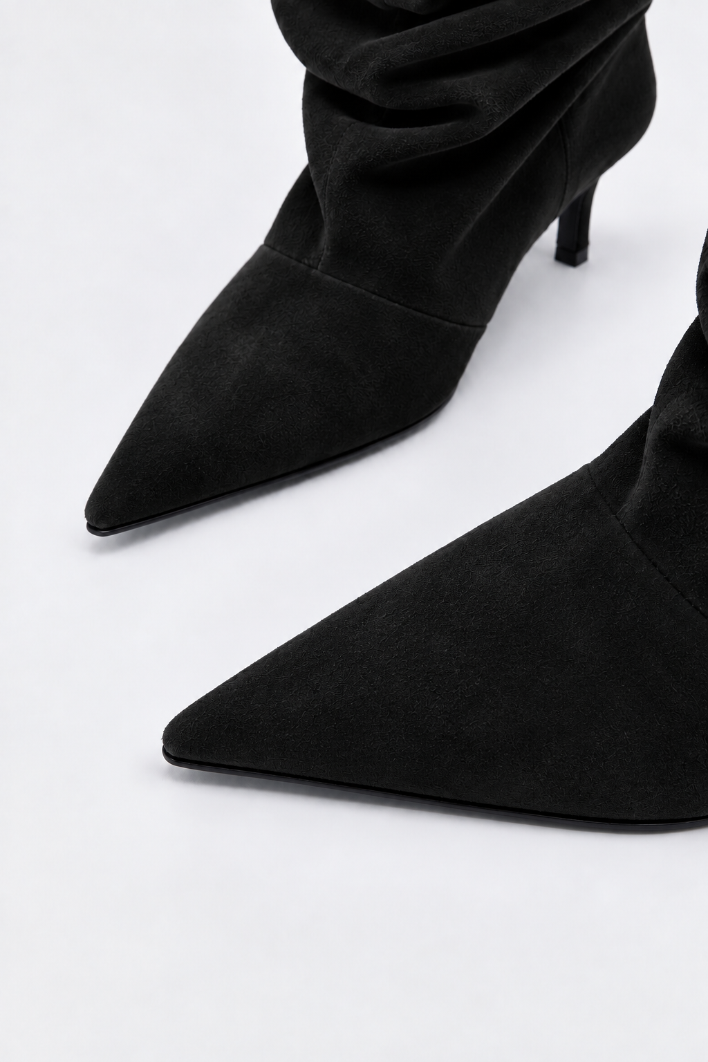 VELORA SLOUCHY BOOT - Siyah Suet