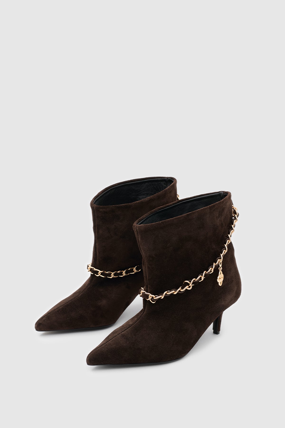 ZELIA SUEDE ANKLE BOOTS - Kahve Suet