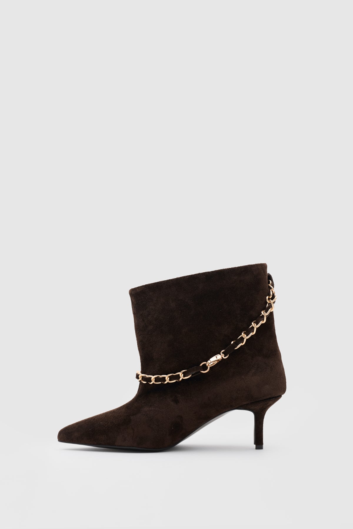 ZELIA SUEDE ANKLE BOOTS - Kahve Suet