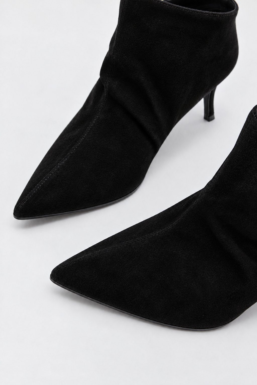 ZELIA SUEDE ANKLE BOOTS - Siyah Suet